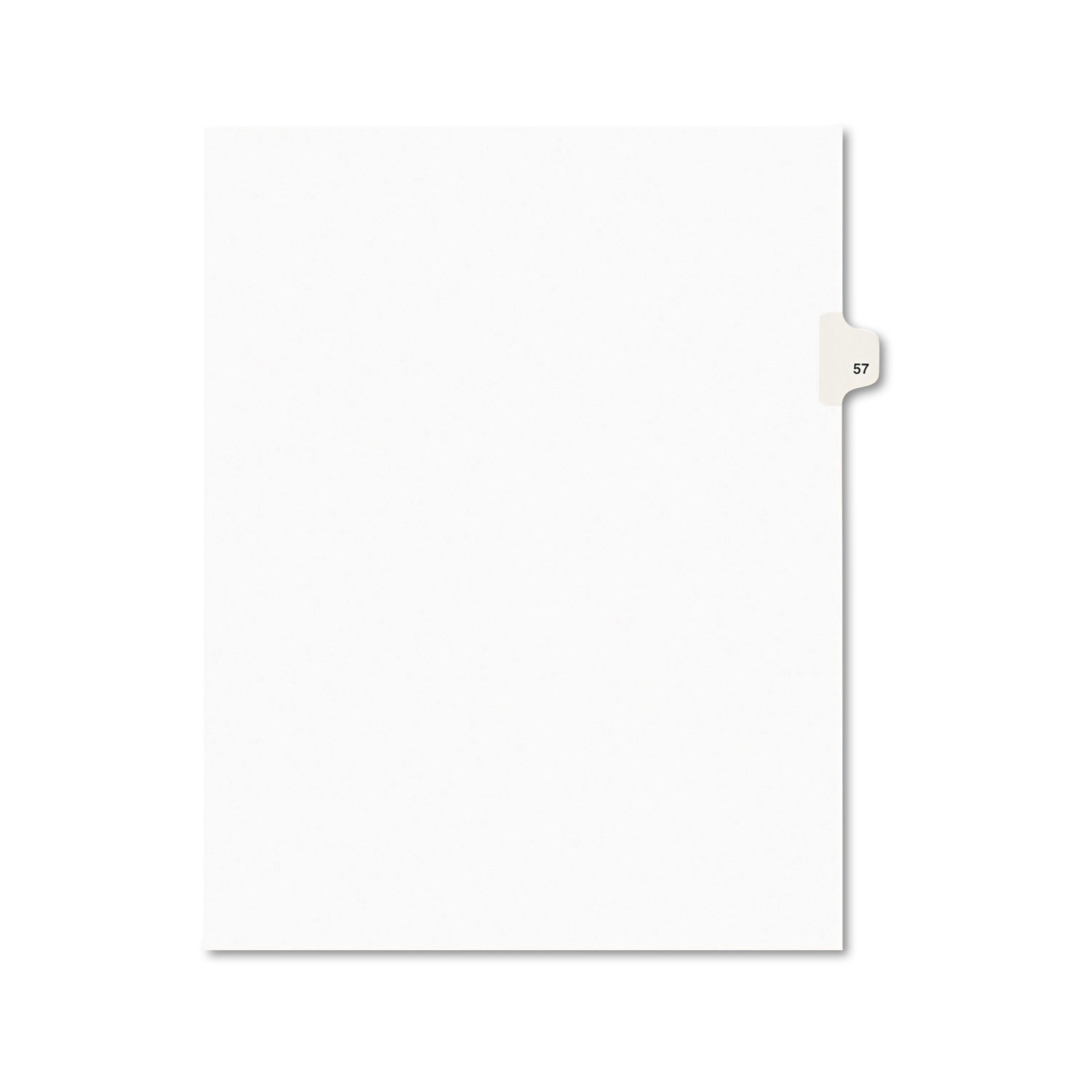  Avery 01057 Preprinted Legal Exhibit Side Tab Index Dividers, Avery Style, 10-Tab, 57, 11 x 8.5, White, 25/Pack (AVE01057) 