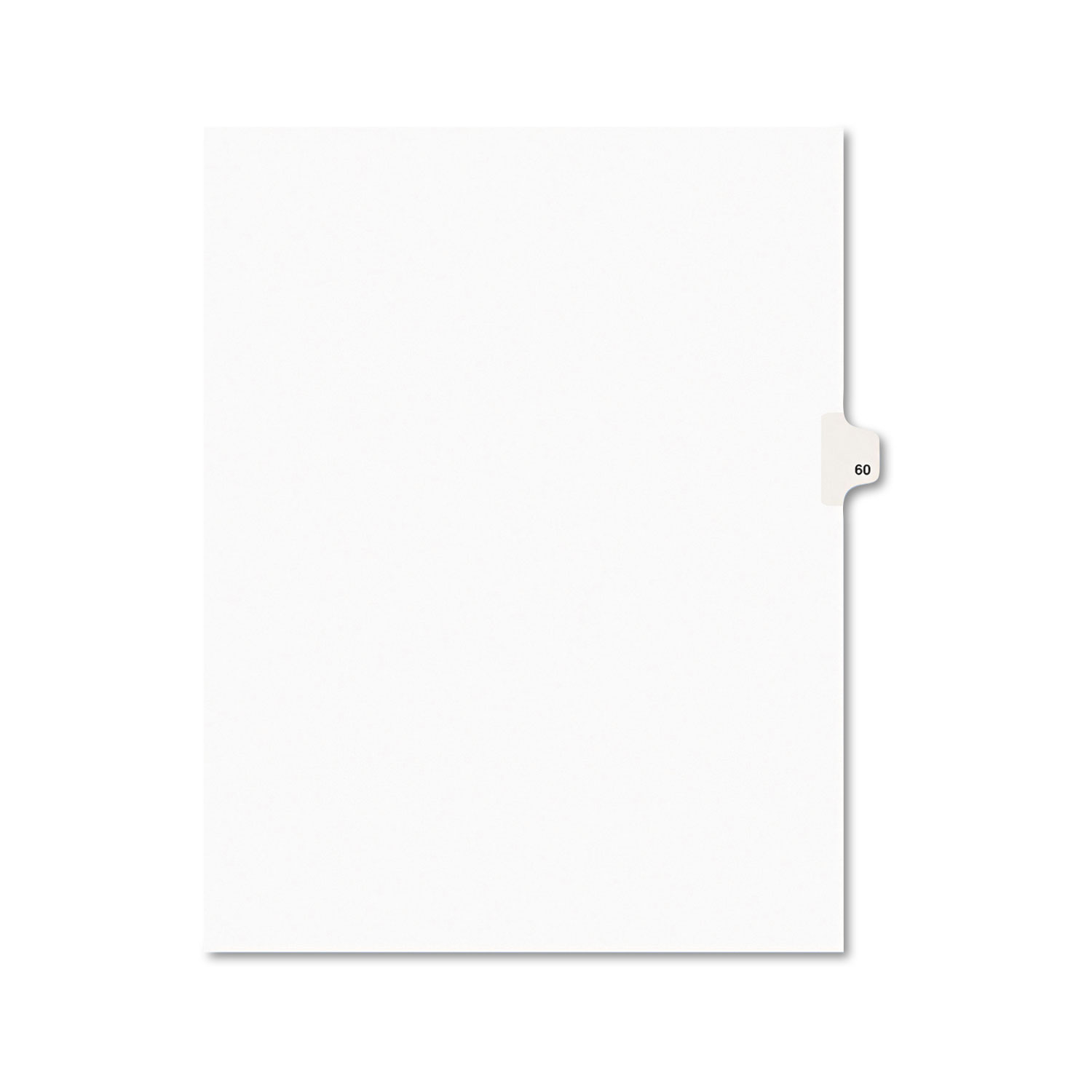  Avery 01060 Preprinted Legal Exhibit Side Tab Index Dividers, Avery Style, 10-Tab, 60, 11 x 8.5, White, 25/Pack (AVE01060) 