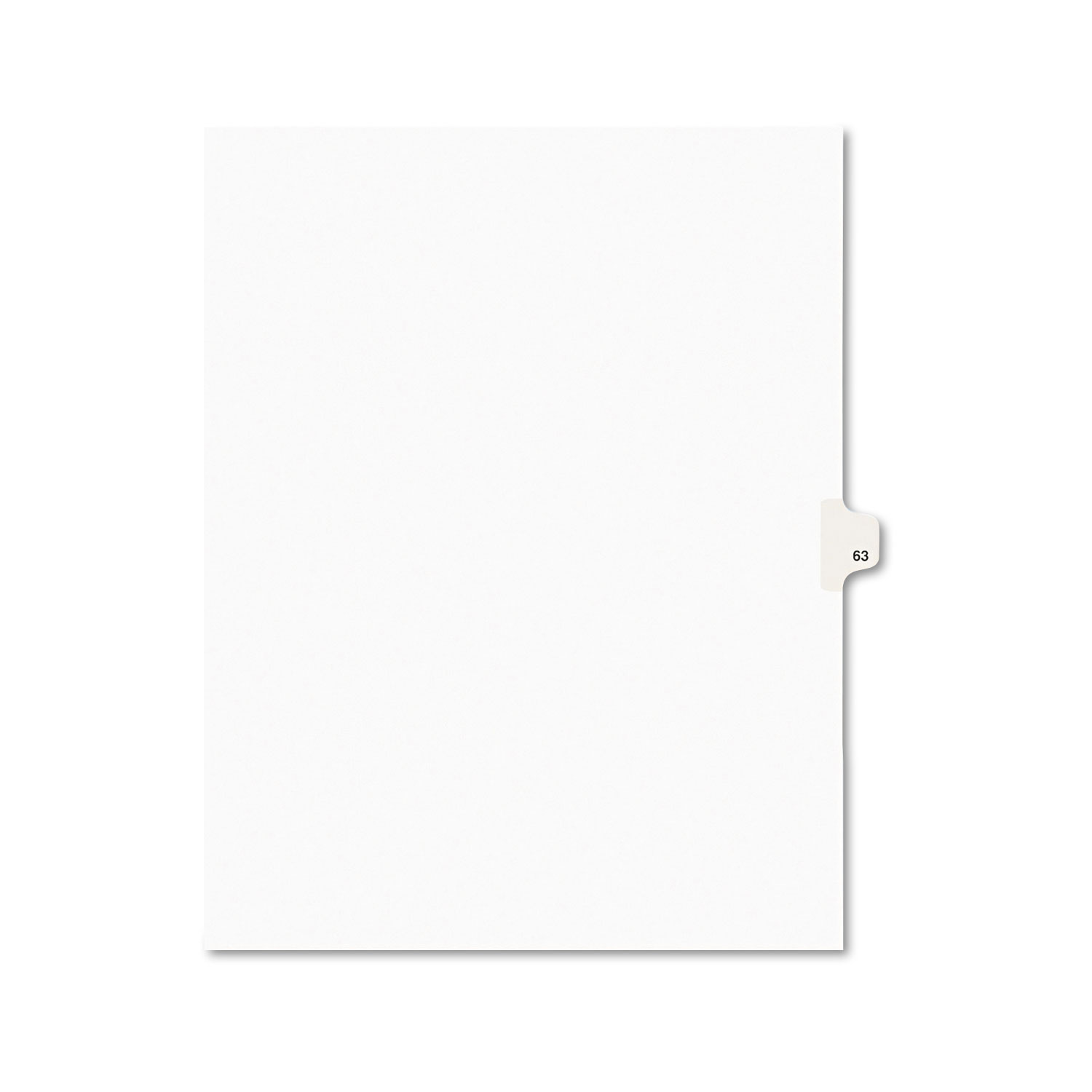  Avery 01063 Preprinted Legal Exhibit Side Tab Index Dividers, Avery Style, 10-Tab, 63, 11 x 8.5, White, 25/Pack (AVE01063) 