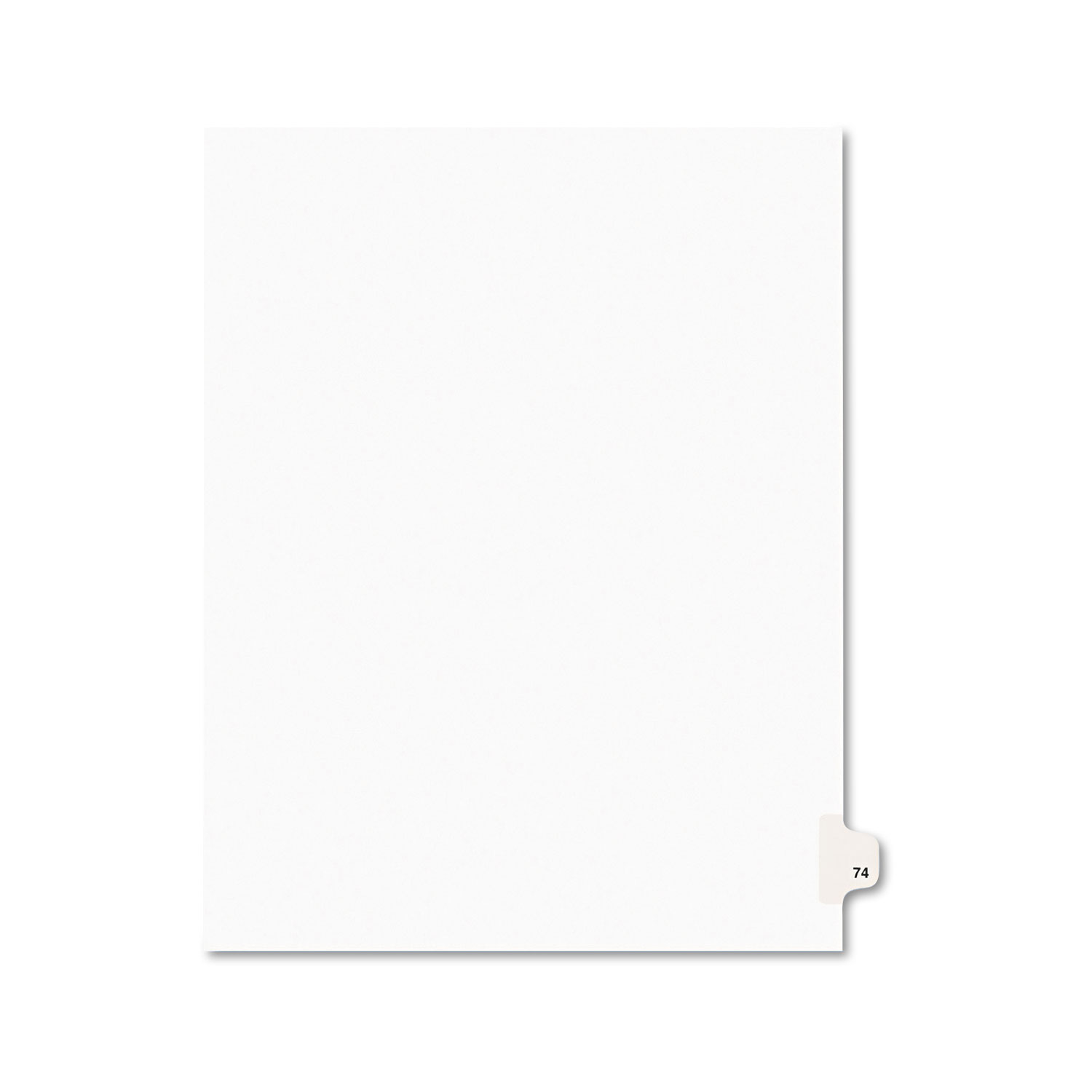 Avery 01074 Preprinted Legal Exhibit Side Tab Index Dividers, Avery Style, 10-Tab, 74, 11 x 8.5, White, 25/Pack (AVE01074) 