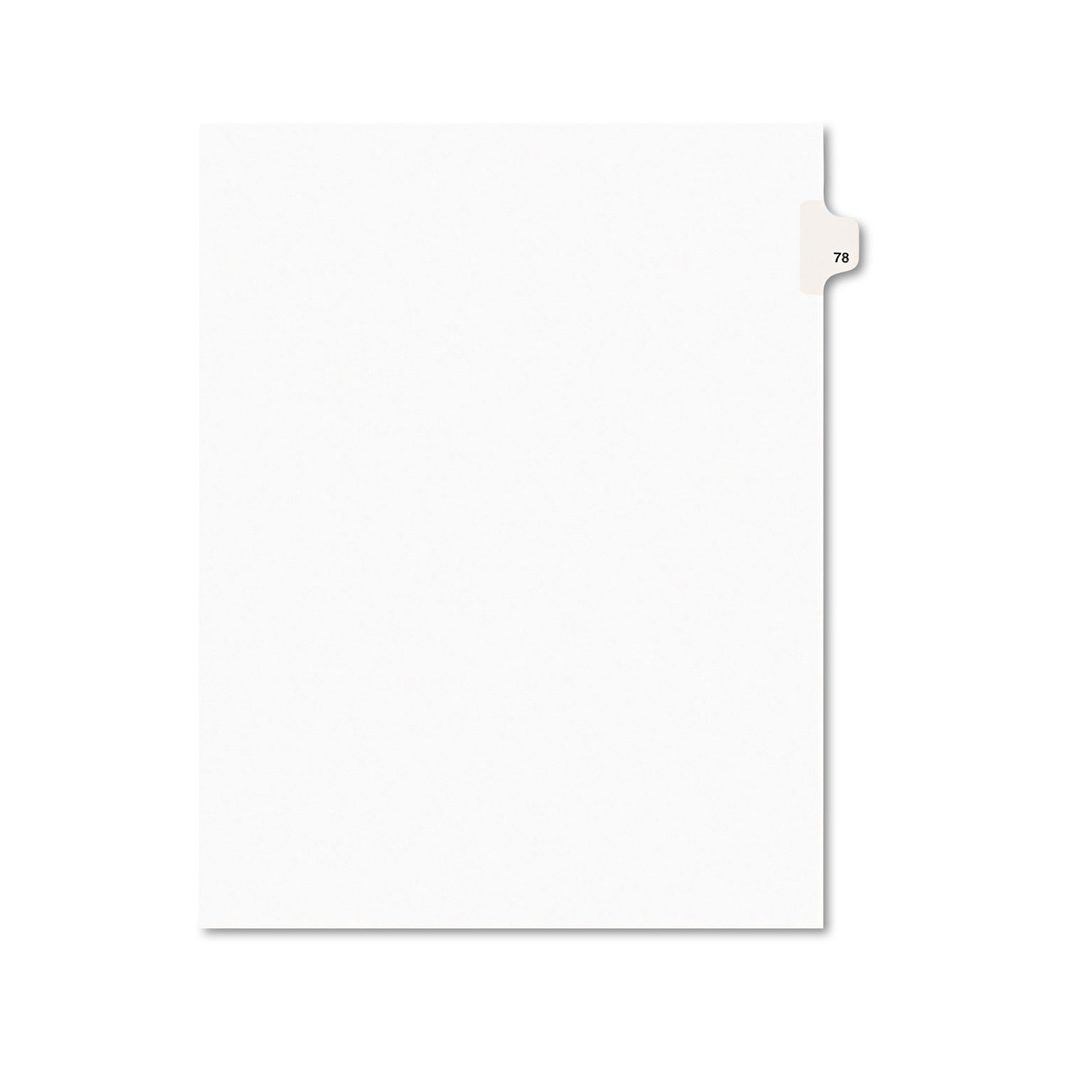  Avery 01078 Preprinted Legal Exhibit Side Tab Index Dividers, Avery Style, 10-Tab, 78, 11 x 8.5, White, 25/Pack (AVE01078) 