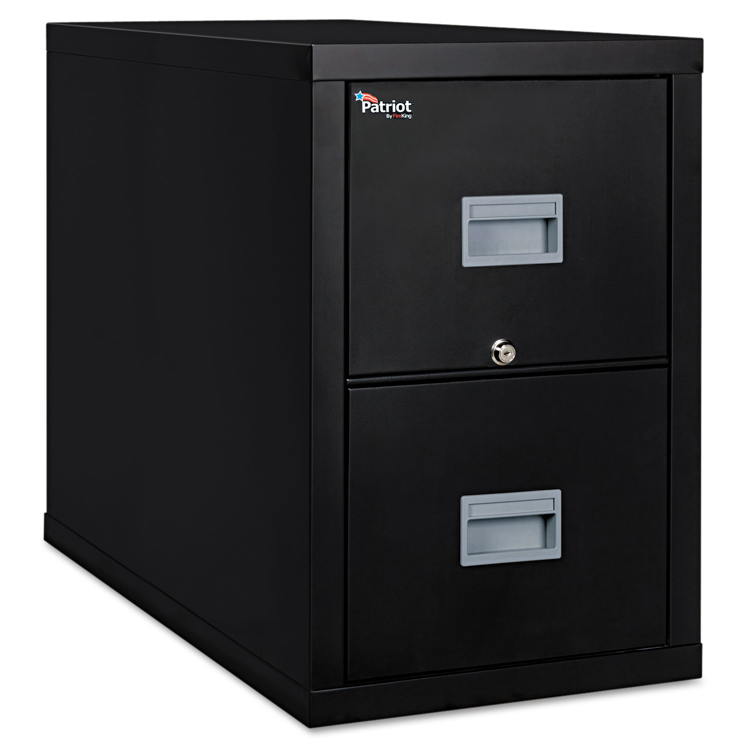 Patriot Insulated Two-Drawer Fire File, 17-3/4w x 31-5/8d x 27-3/4h, Black