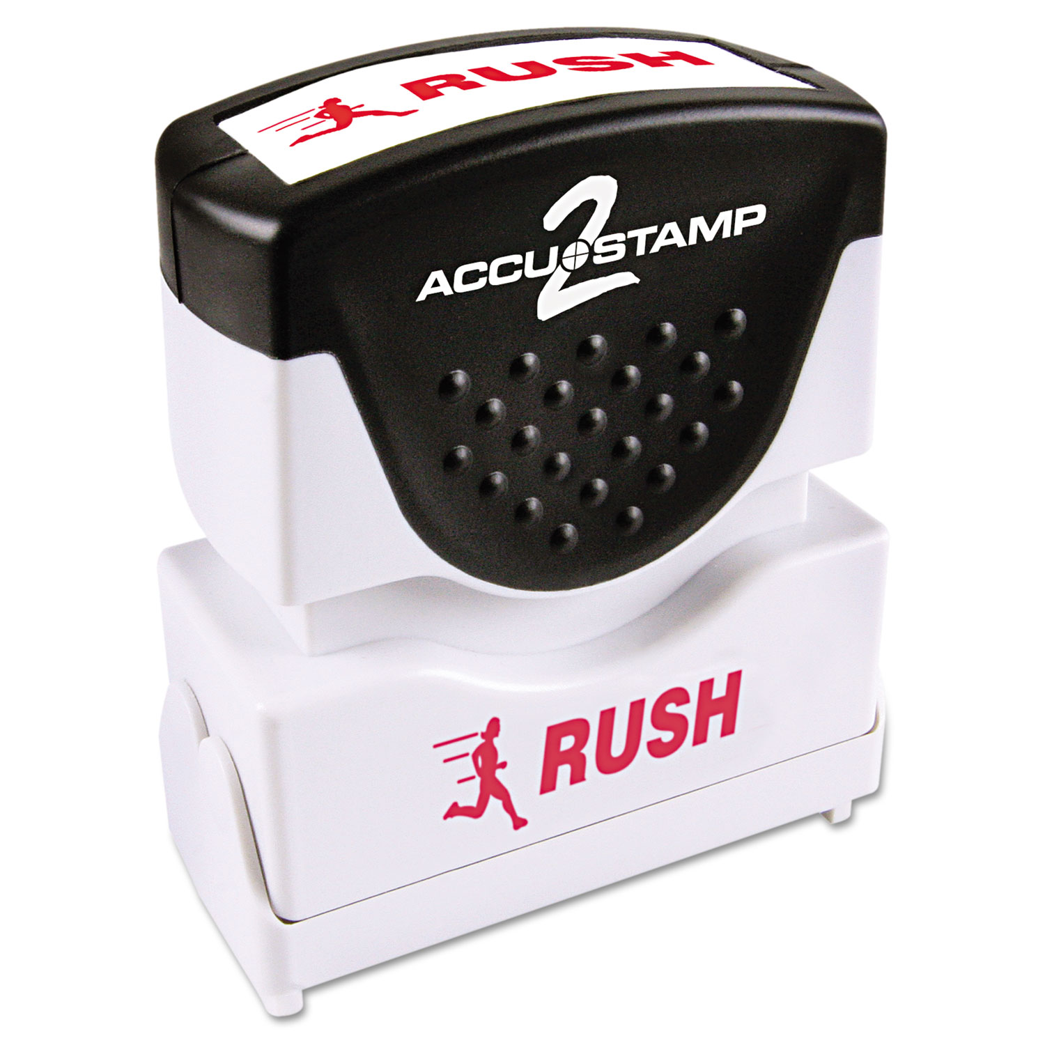  ACCUSTAMP2 035590 Pre-Inked Shutter Stamp, Red, RUSH, 1 5/8 x 1/2 (COS035590) 