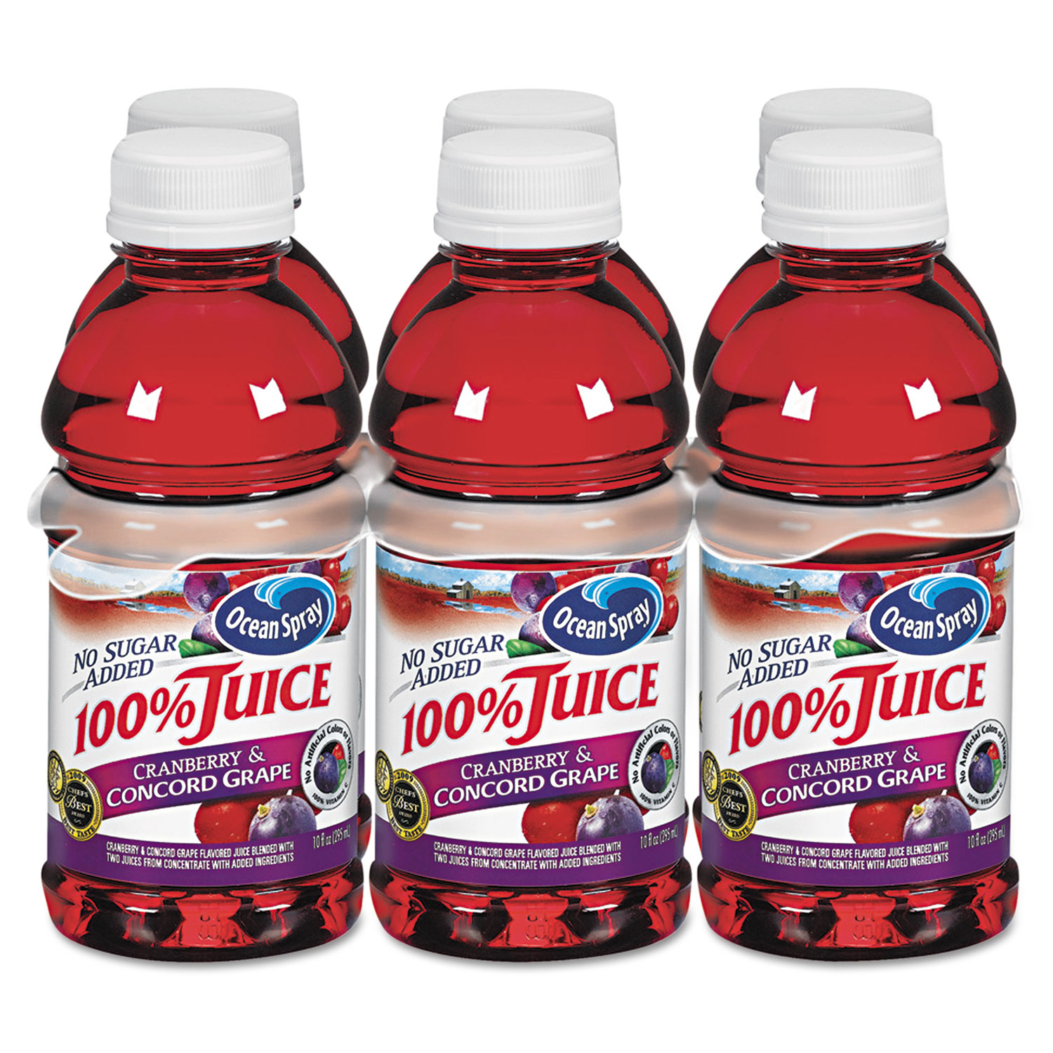 100% Juice, Cranberry Grape, 10oz Bottle, 6/Pack