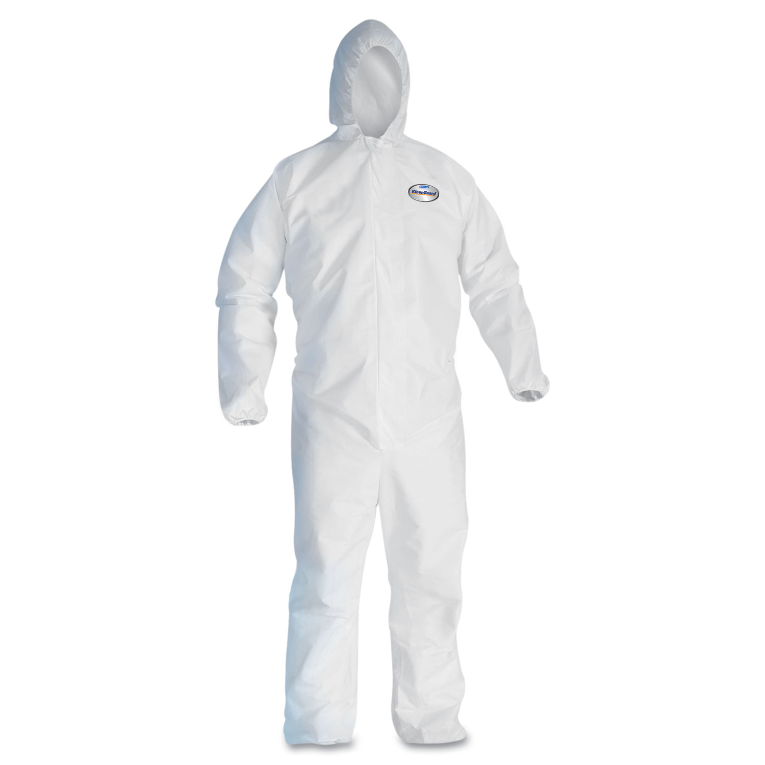 A30 Elastic-Back & Cuff Hooded Coveralls, White, X-Large, 25/Case