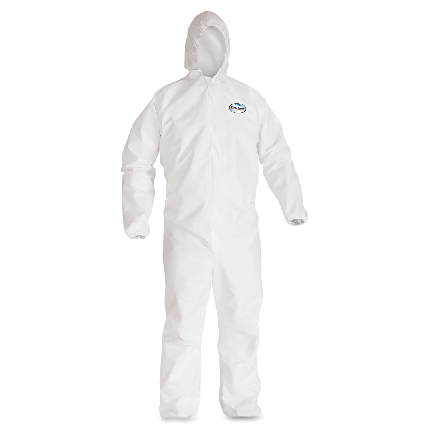 A40 Elastic-Cuff and Ankles Hooded Coveralls, White, X-Large, 25/Case