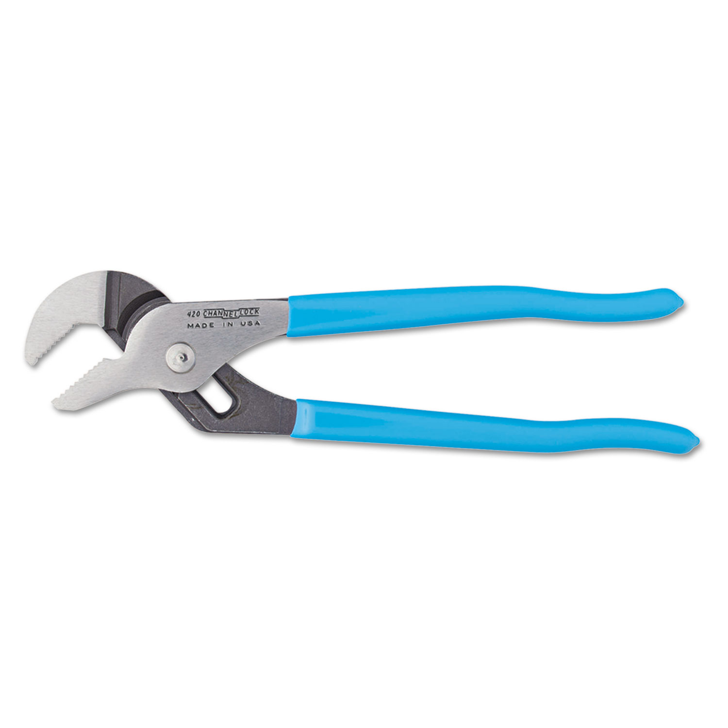 420 Straight Grip-Jaw TG Pliers, 9 1/2 Tool Length, 1.12 Jaw Length
