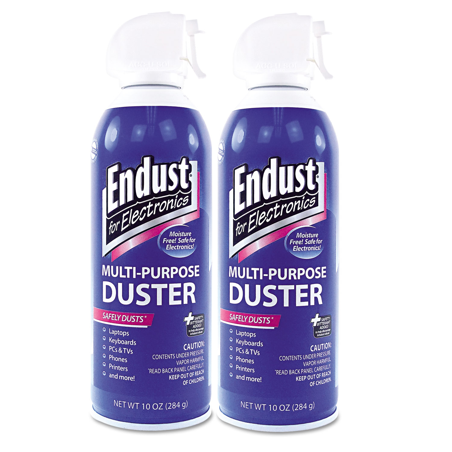 Compressed Air Duster for Electronics, 10oz, 2 per Pack