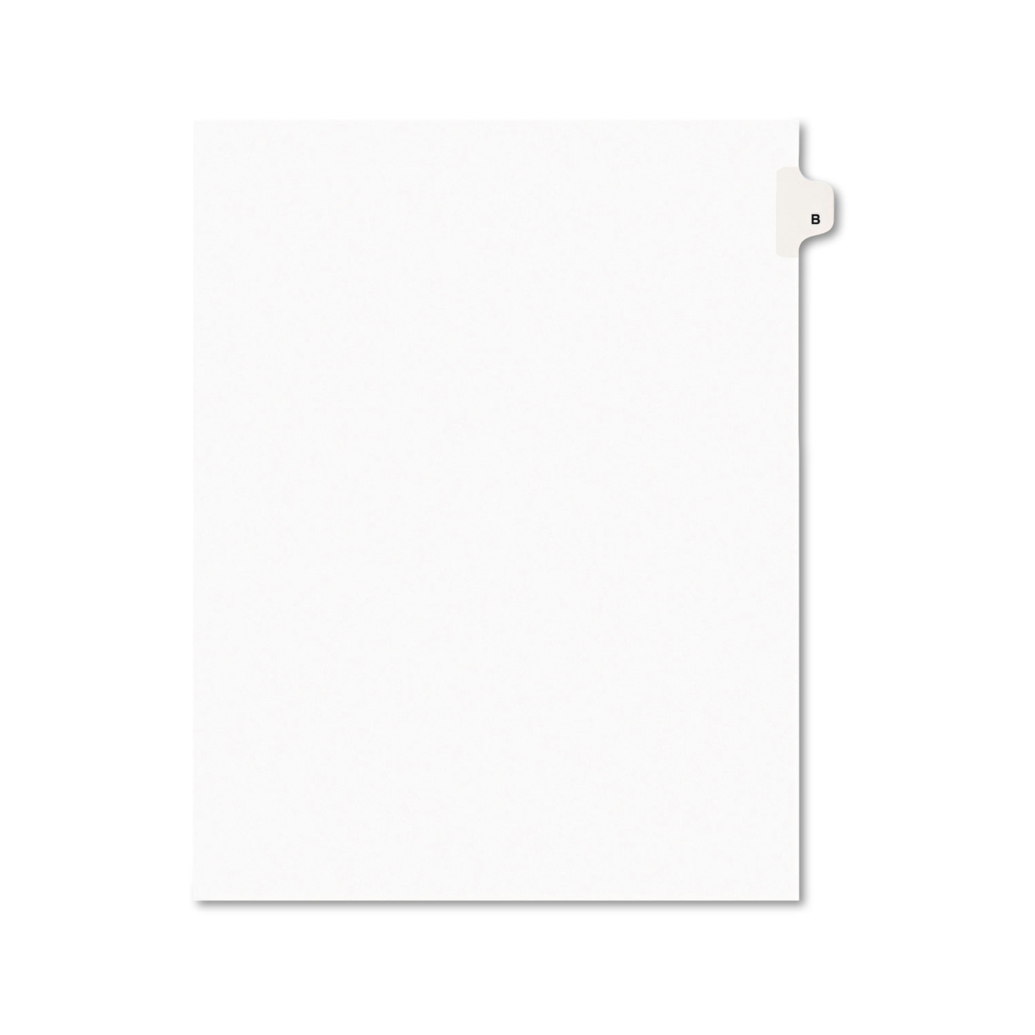  Avery 01402 Preprinted Legal Exhibit Side Tab Index Dividers, Avery Style, 26-Tab, B, 11 x 8.5, White, 25/Pack (AVE01402) 