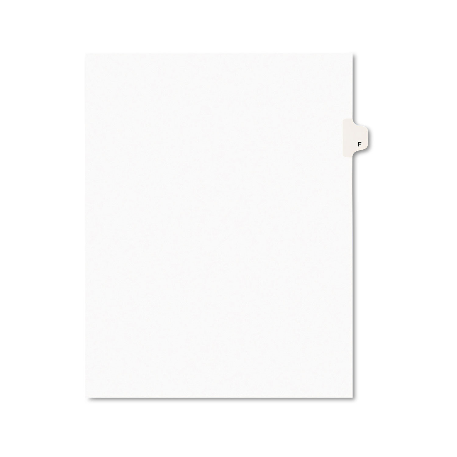  Avery 01406 Preprinted Legal Exhibit Side Tab Index Dividers, Avery Style, 26-Tab, F, 11 x 8.5, White, 25/Pack (AVE01406) 
