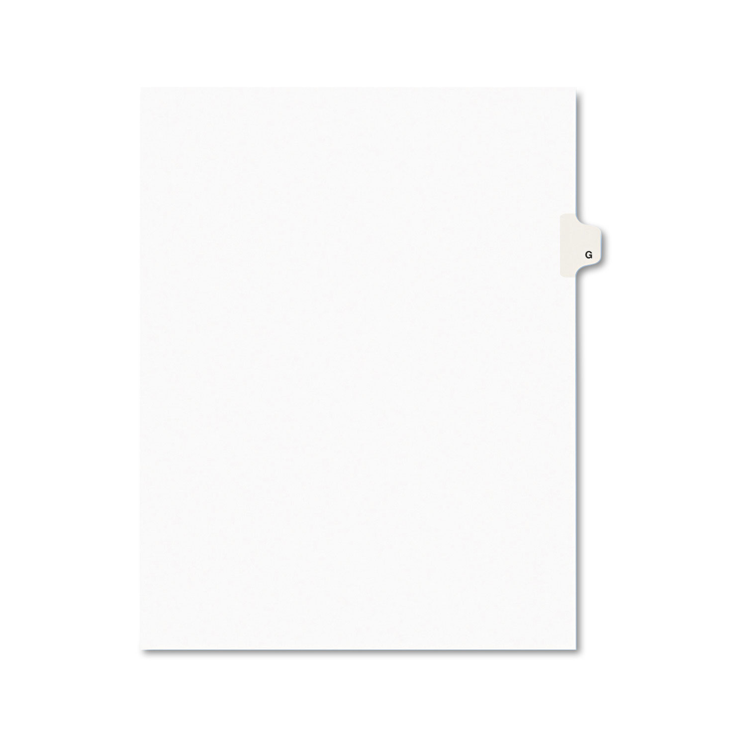  Avery 01407 Preprinted Legal Exhibit Side Tab Index Dividers, Avery Style, 26-Tab, G, 11 x 8.5, White, 25/Pack (AVE01407) 