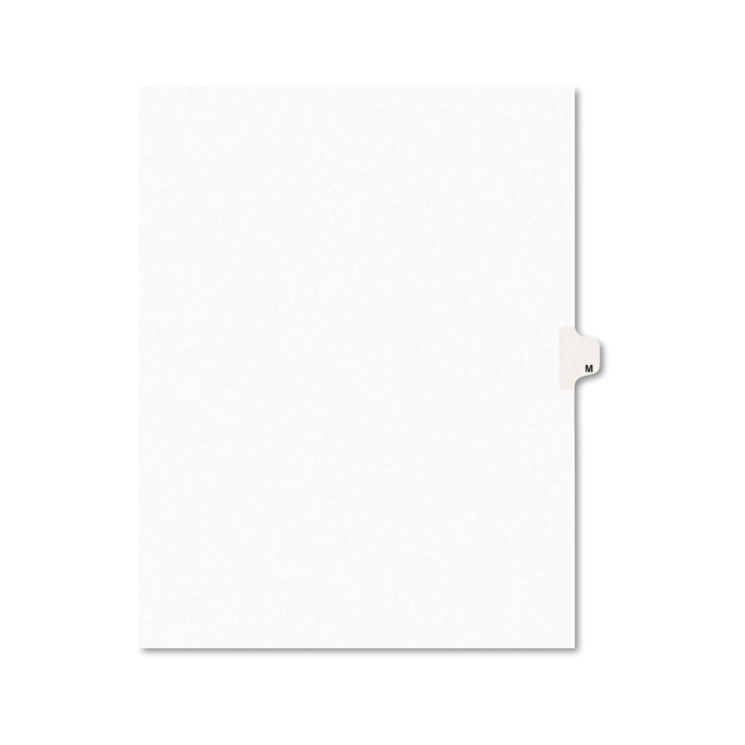  Avery 01413 Preprinted Legal Exhibit Side Tab Index Dividers, Avery Style, 26-Tab, M, 11 x 8.5, White, 25/Pack (AVE01413) 
