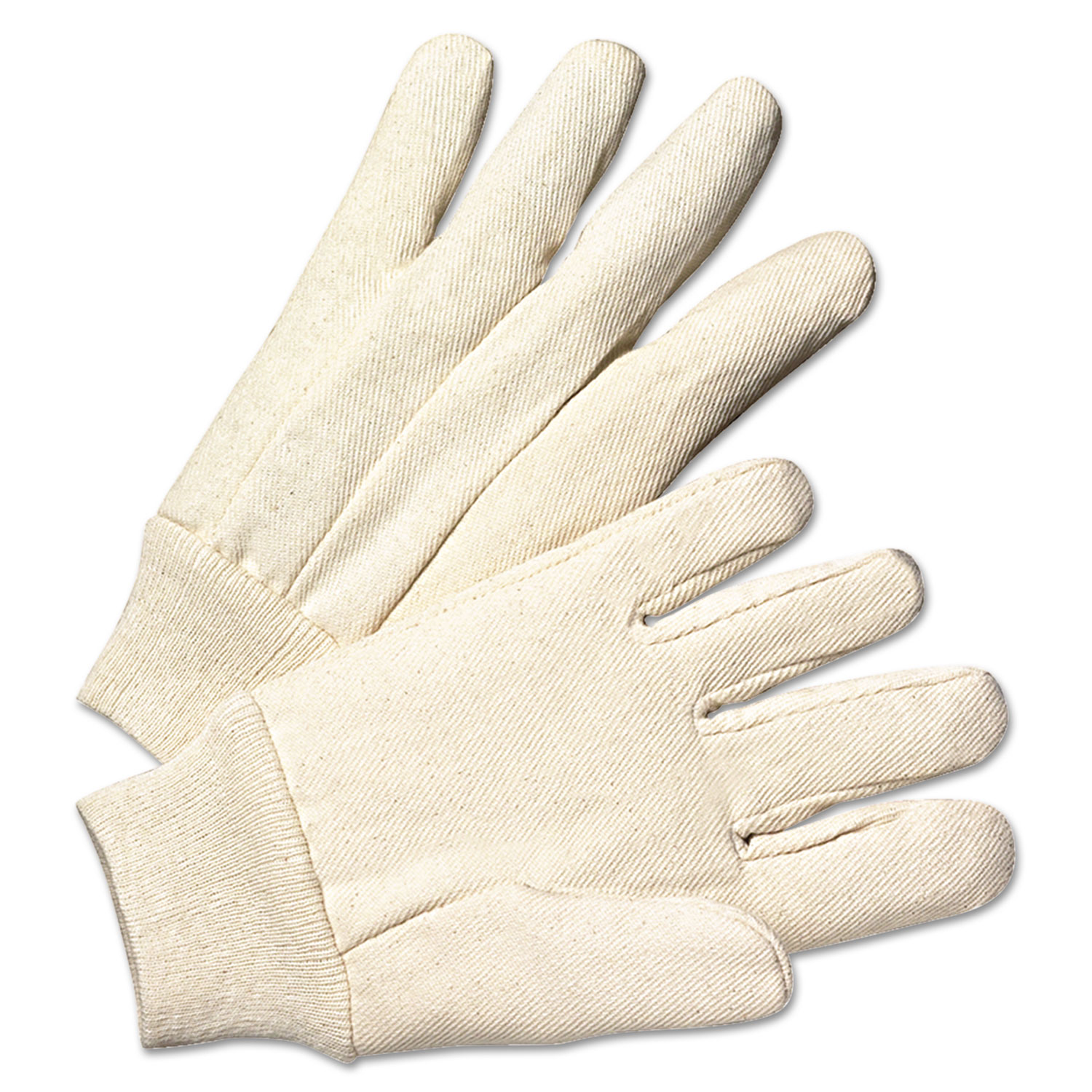  Anchor Brand 708 Light-Duty Canvas Gloves, White, Dozen (ANR1110) 