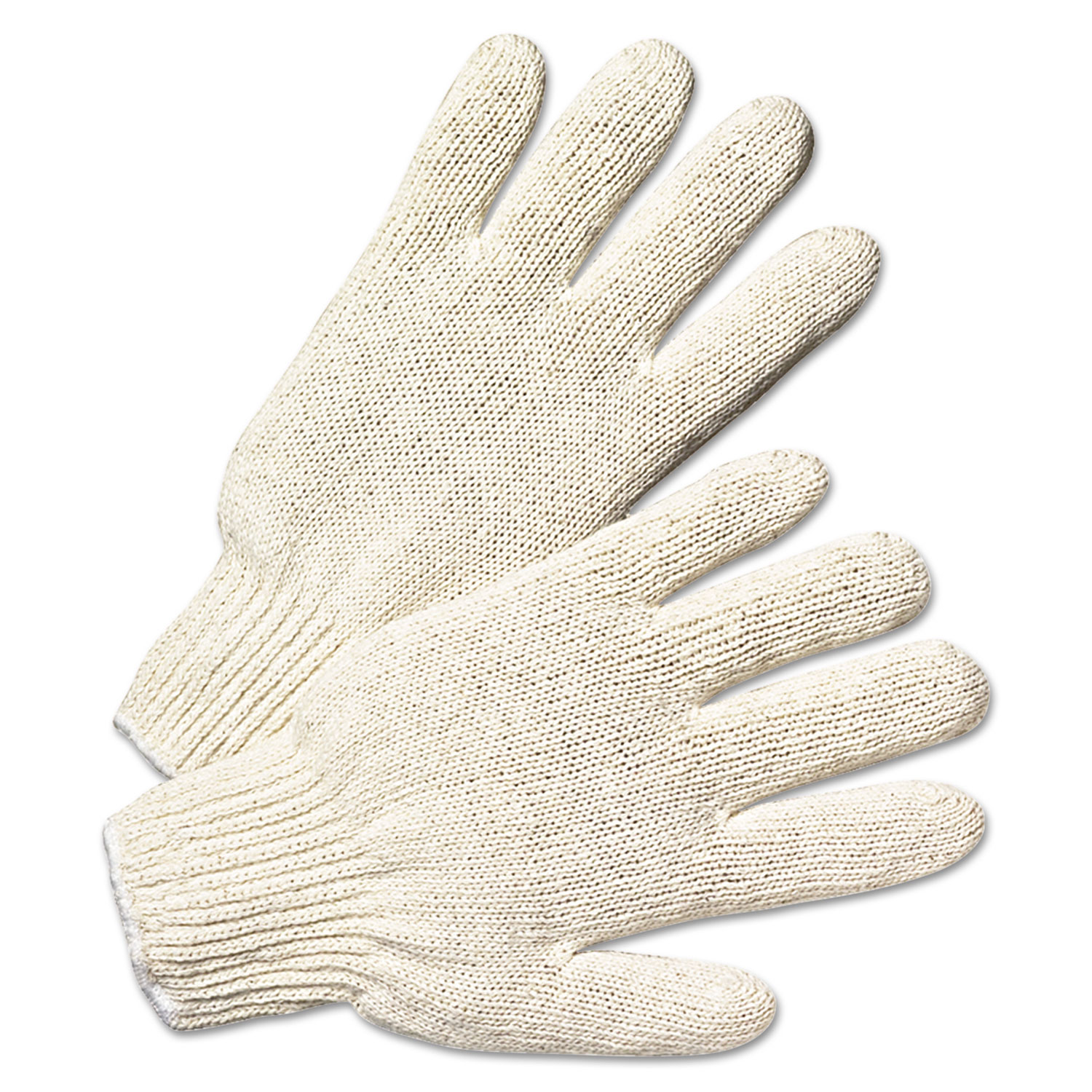  Anchor Brand 708S String Knit Gloves, Large, Natural White, 12 Pairs (ANR6700) 