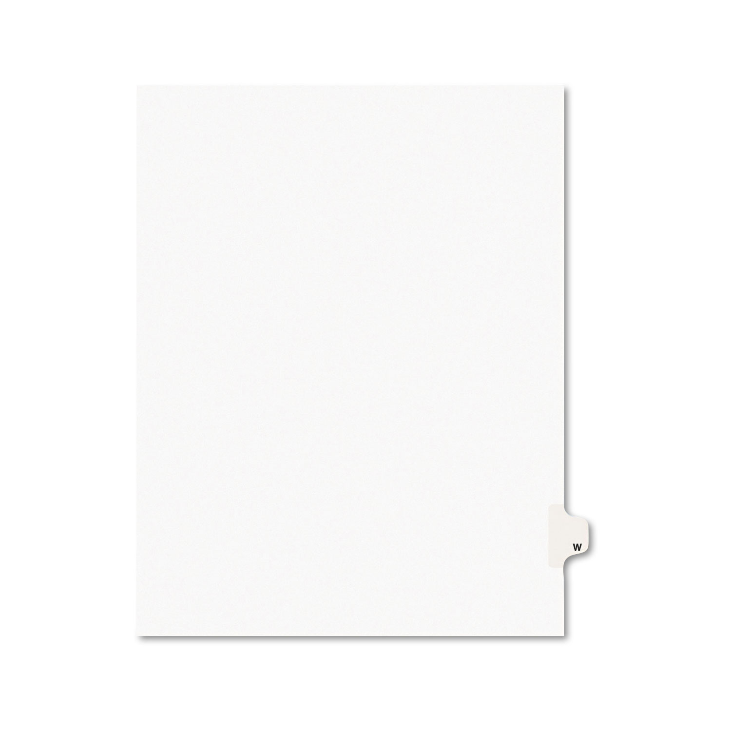  Avery 01423 Preprinted Legal Exhibit Side Tab Index Dividers, Avery Style, 26-Tab, W, 11 x 8.5, White, 25/Pack (AVE01423) 