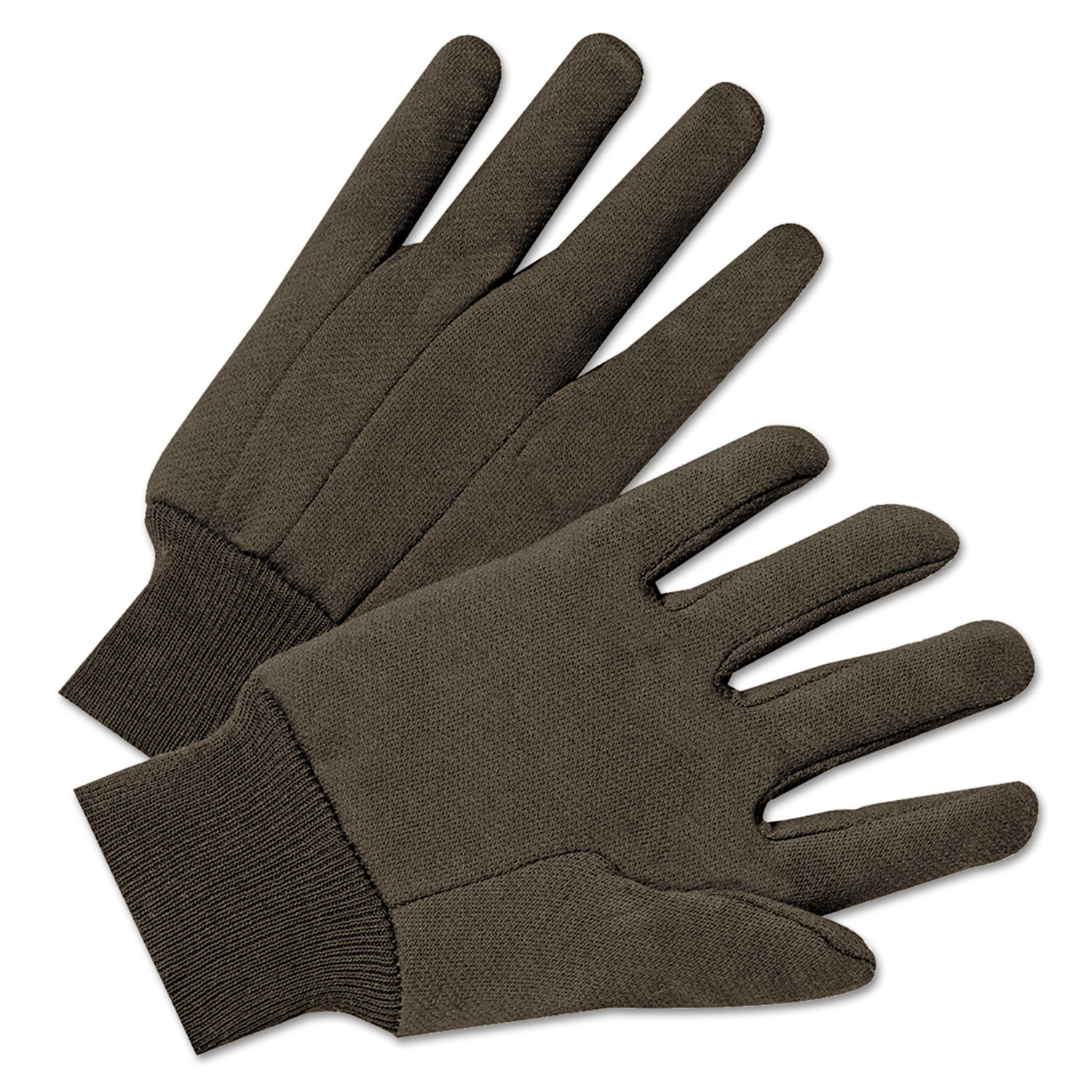  Anchor Brand 750 Jersey General Purpose Gloves, Brown, 12 Pairs (ANR1200) 