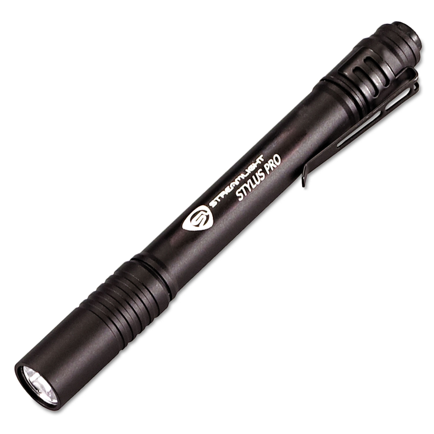 Stylus Pro LED Pen Light, 2 AAA Batteries (Included), Black