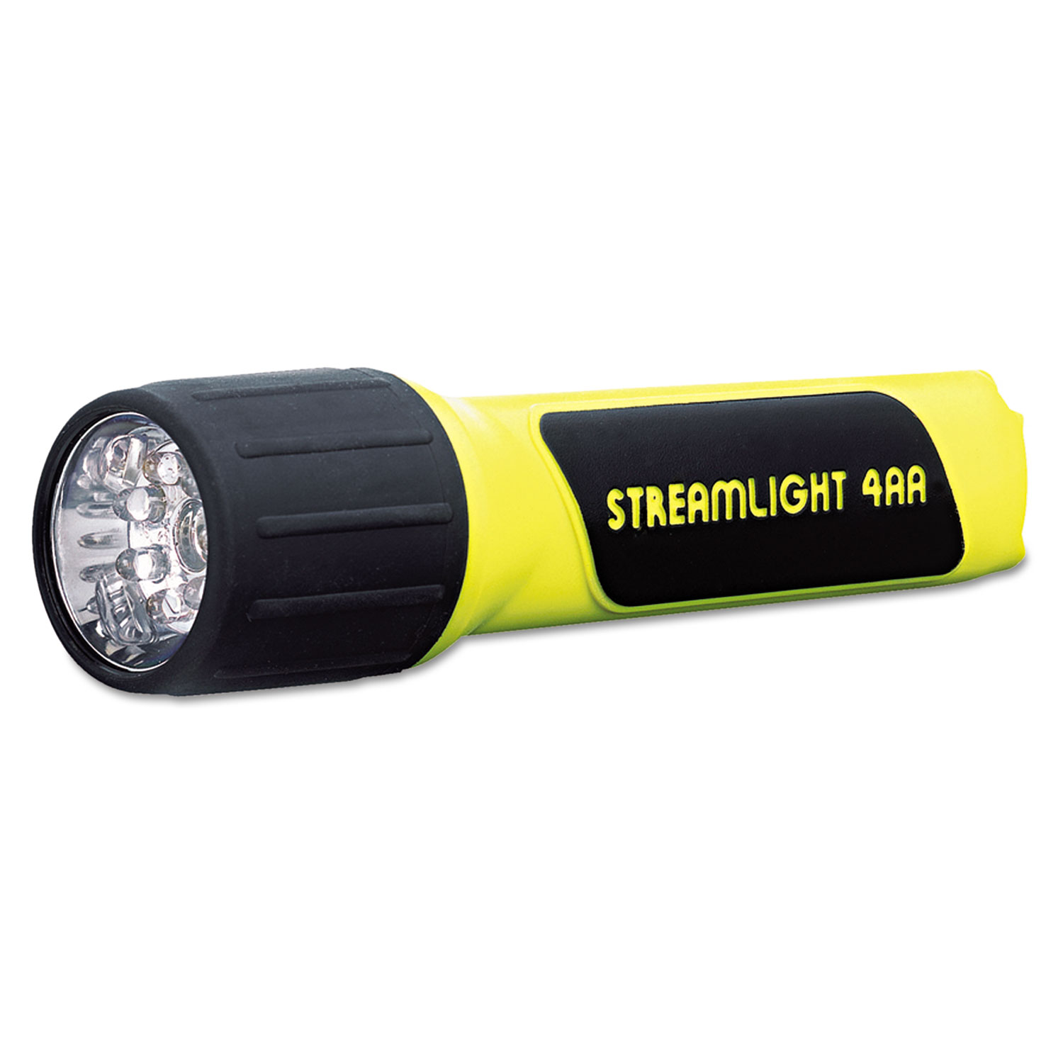  Streamlight 68202 ProPolymer LED Flashlight, 4 AA Batteries (Included), Yellow/Black (LGT68202) 