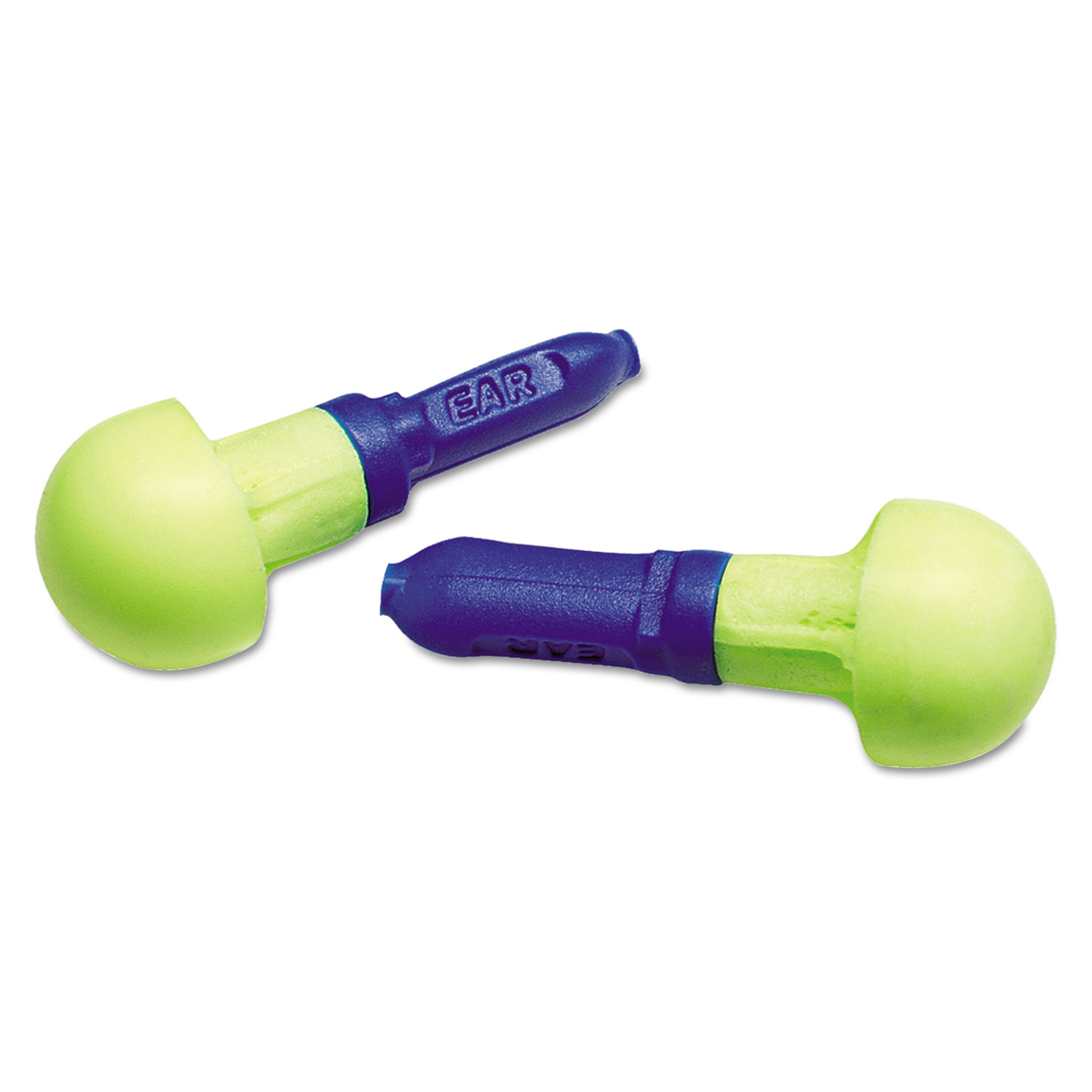 EAR Push-Ins Earplugs, Cordless, 28NRR, Yellow/Blue, 200 Pairs