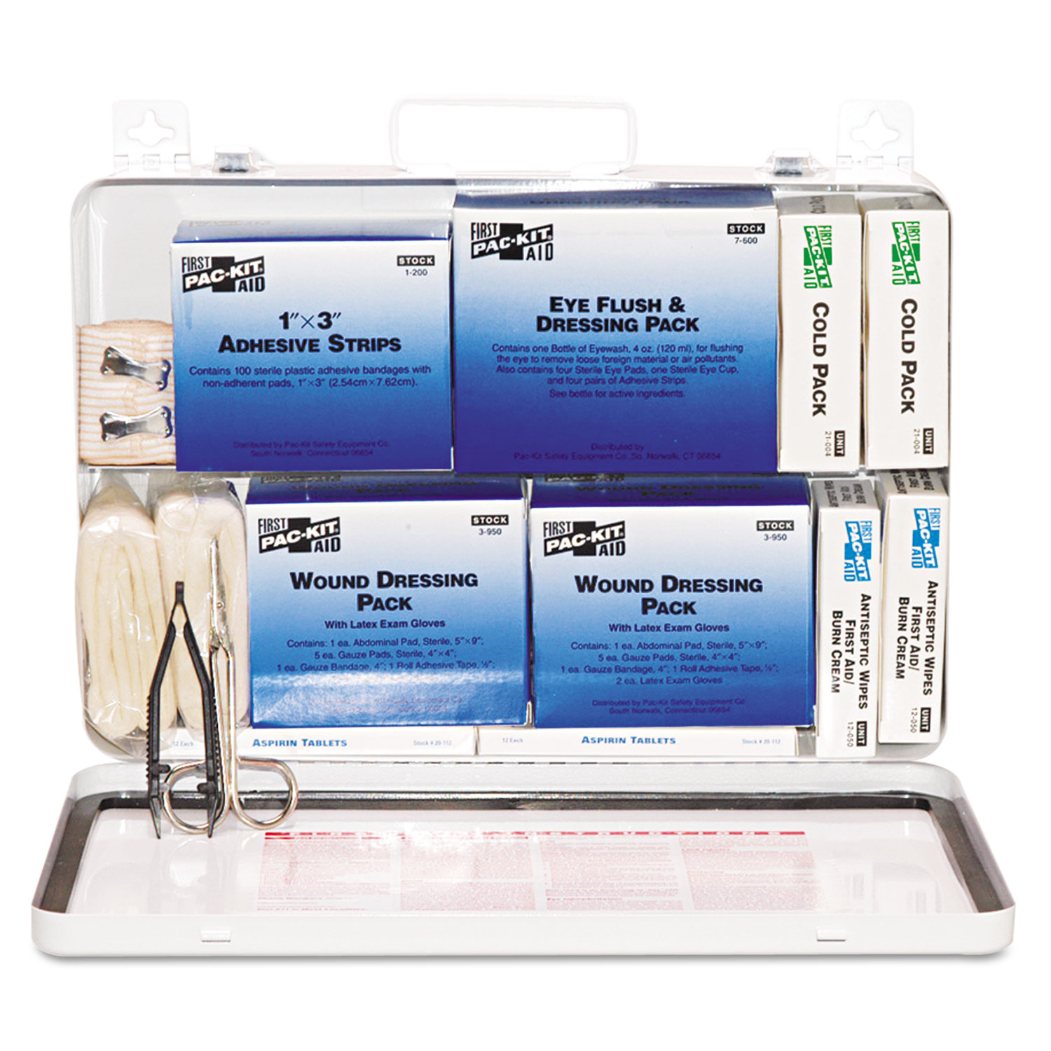 50-Person Industrial First Aid Kit, Steel Case, Weatherproof