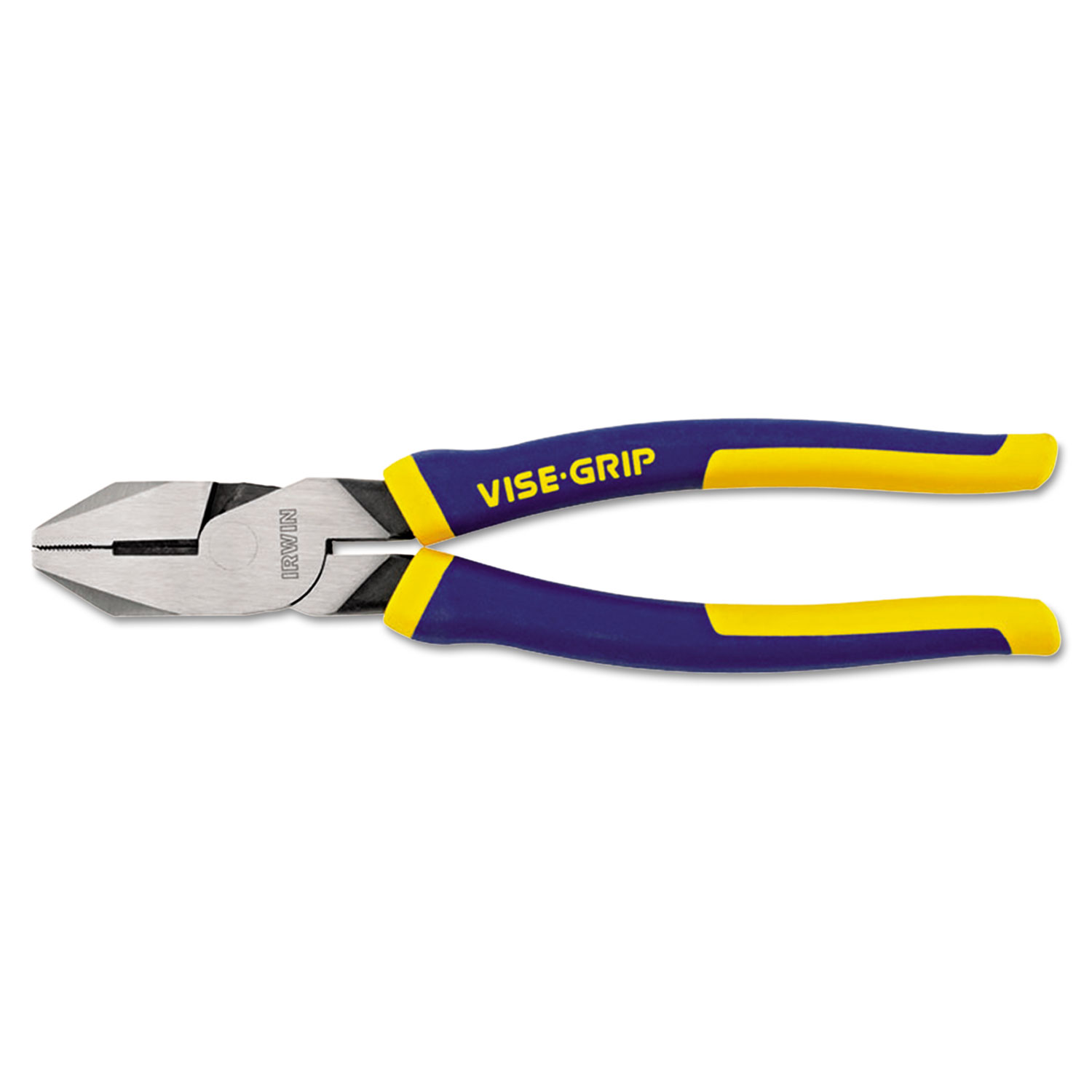 Linemans Pliers, 9 1/2 Tool Length, 1 9/16 Jaw Length, Chrome/Blue/Yellow