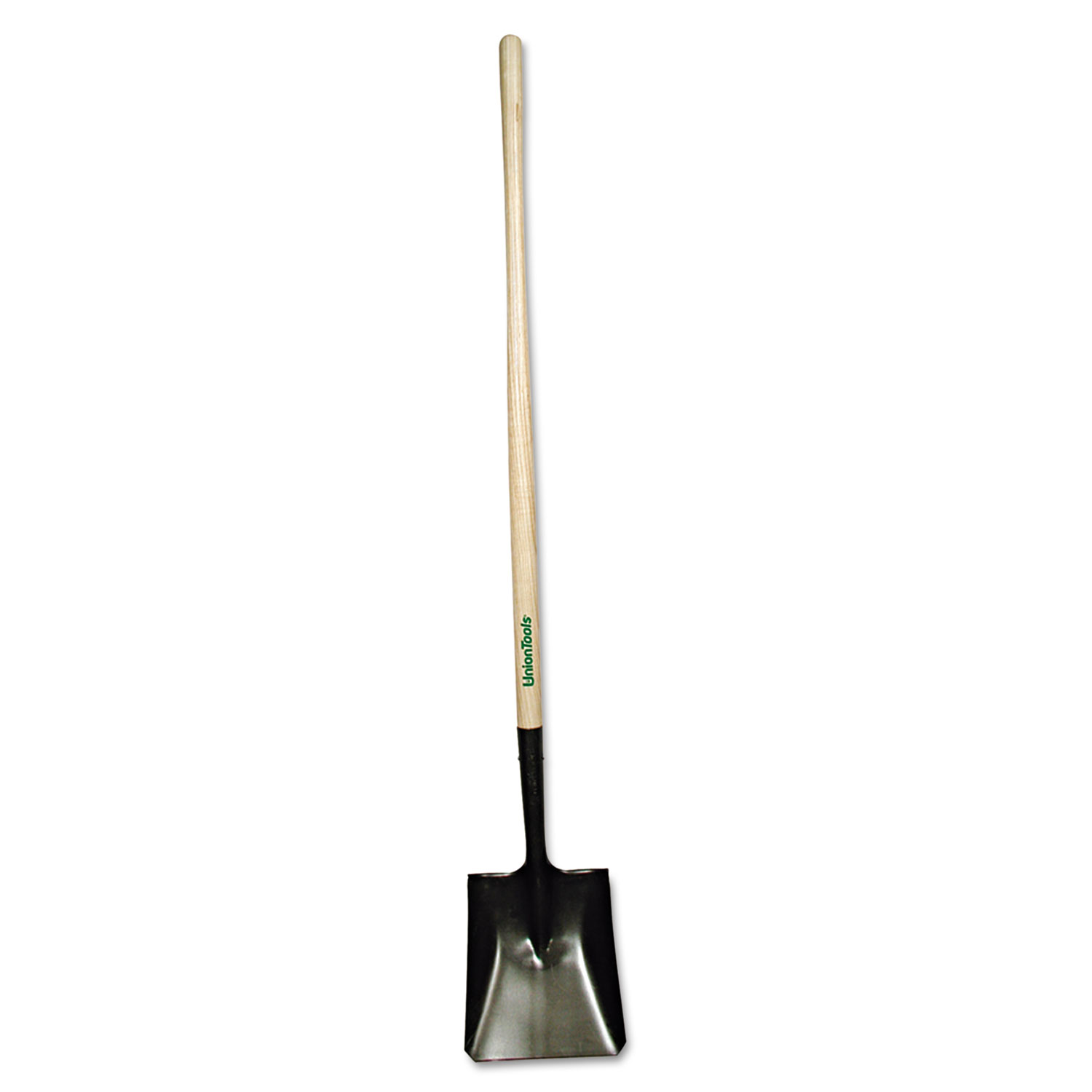 Long-Handle Round-Point Shovel, No. 2 Blade, 48 Handle, Steel/Ash