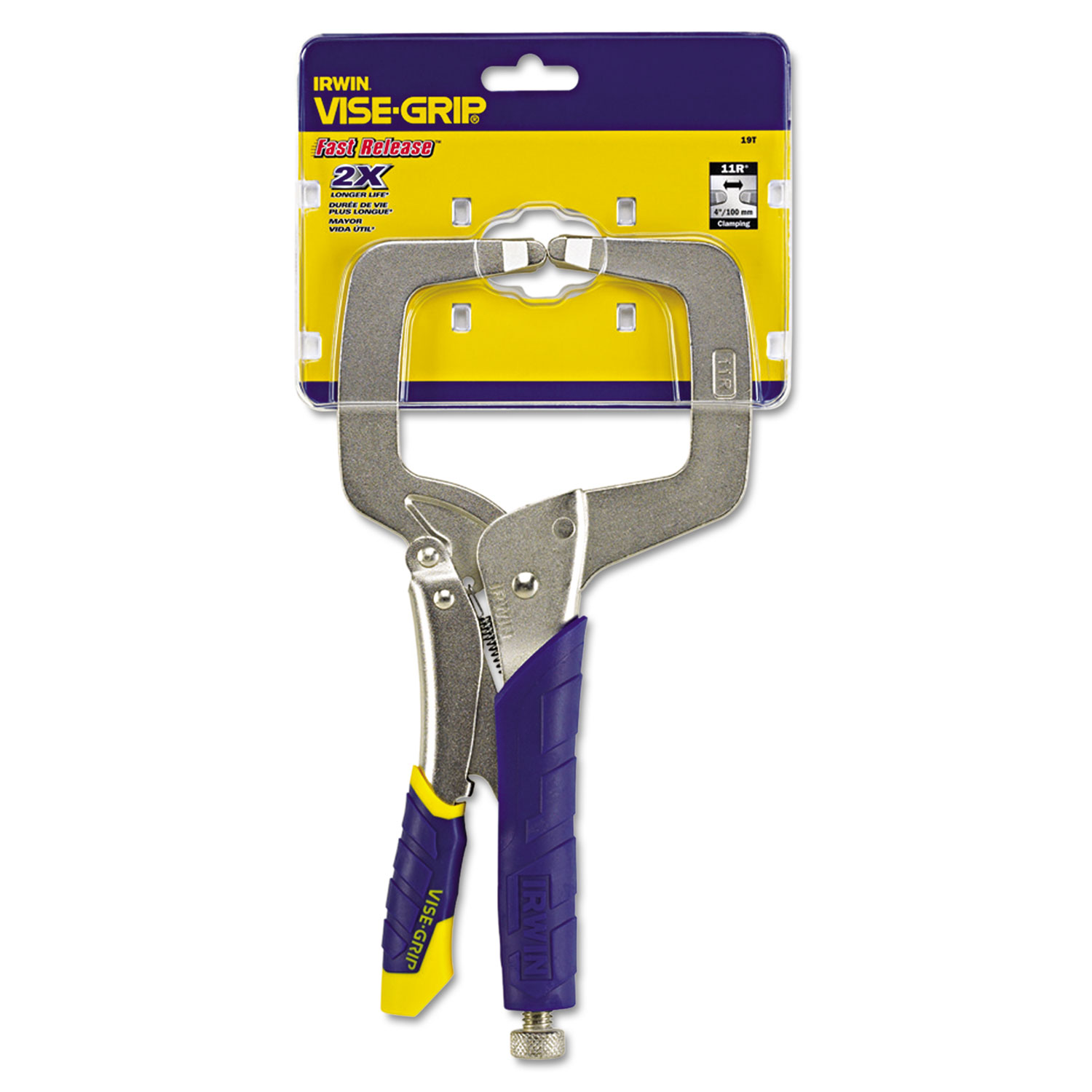 11R Vise Grip Fast Release Locking C-Clamp, Regular Tips