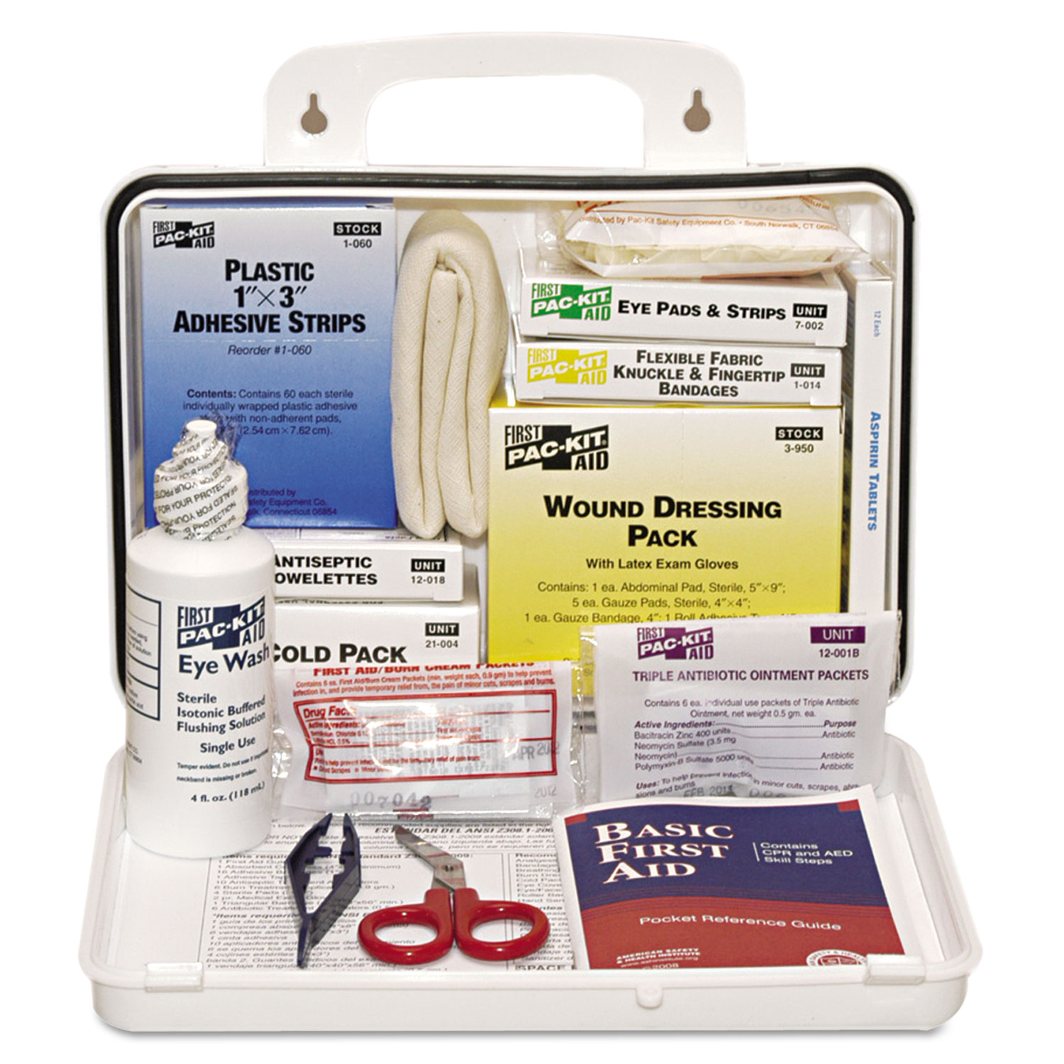  Pac-Kit 6430 ANSI Plus #25 Weatherproof First Aid Kit, 143-Pieces, Plastic Case (PKT6430) 
