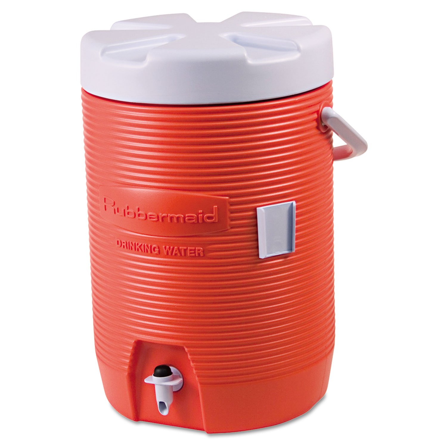 Insulated Beverage Container, 3gal, 11 dia x 16 7/10h, Orange/White