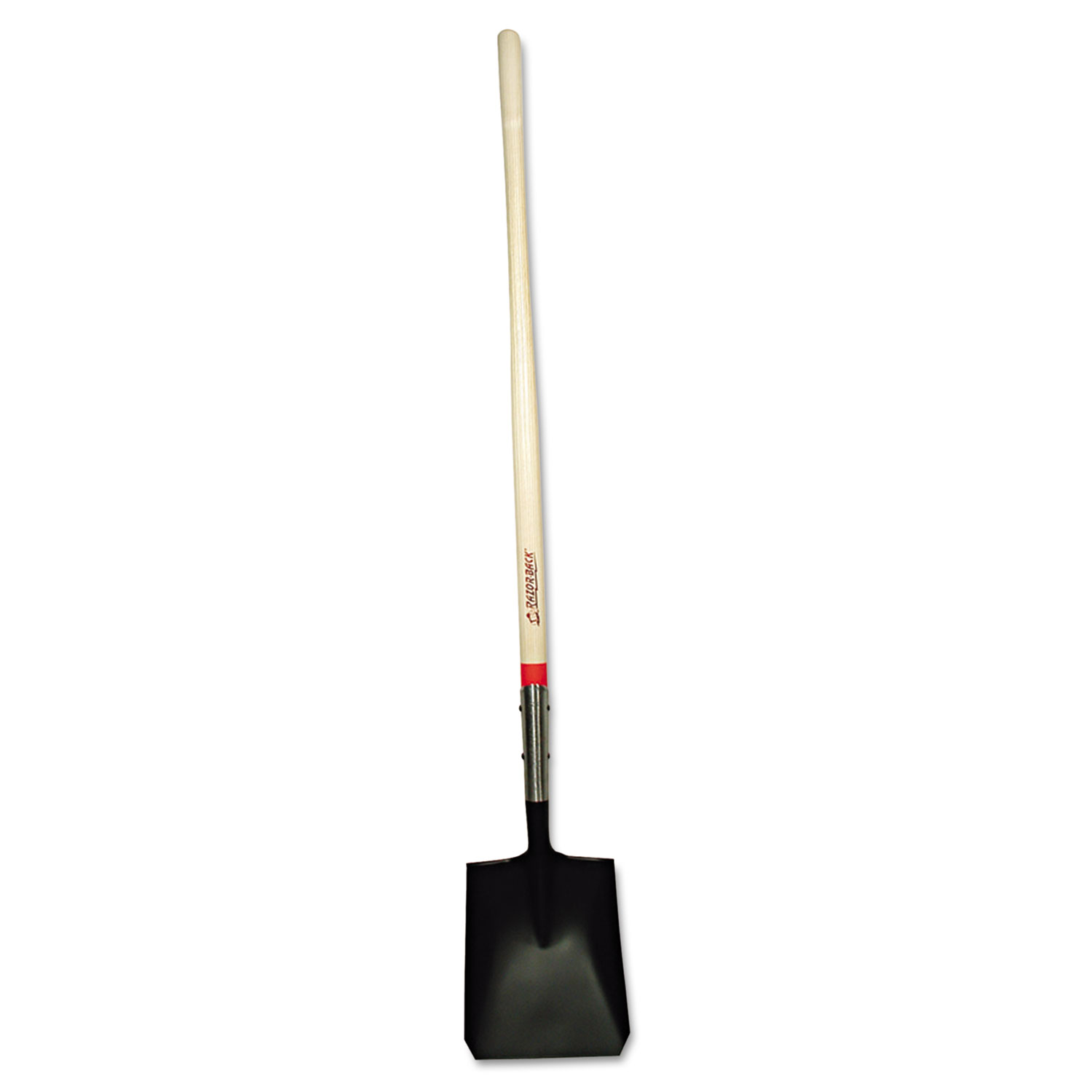 Long-Handle Square-Point Shovel, No. 2 Blade, 48 Handle, Steel/Ash