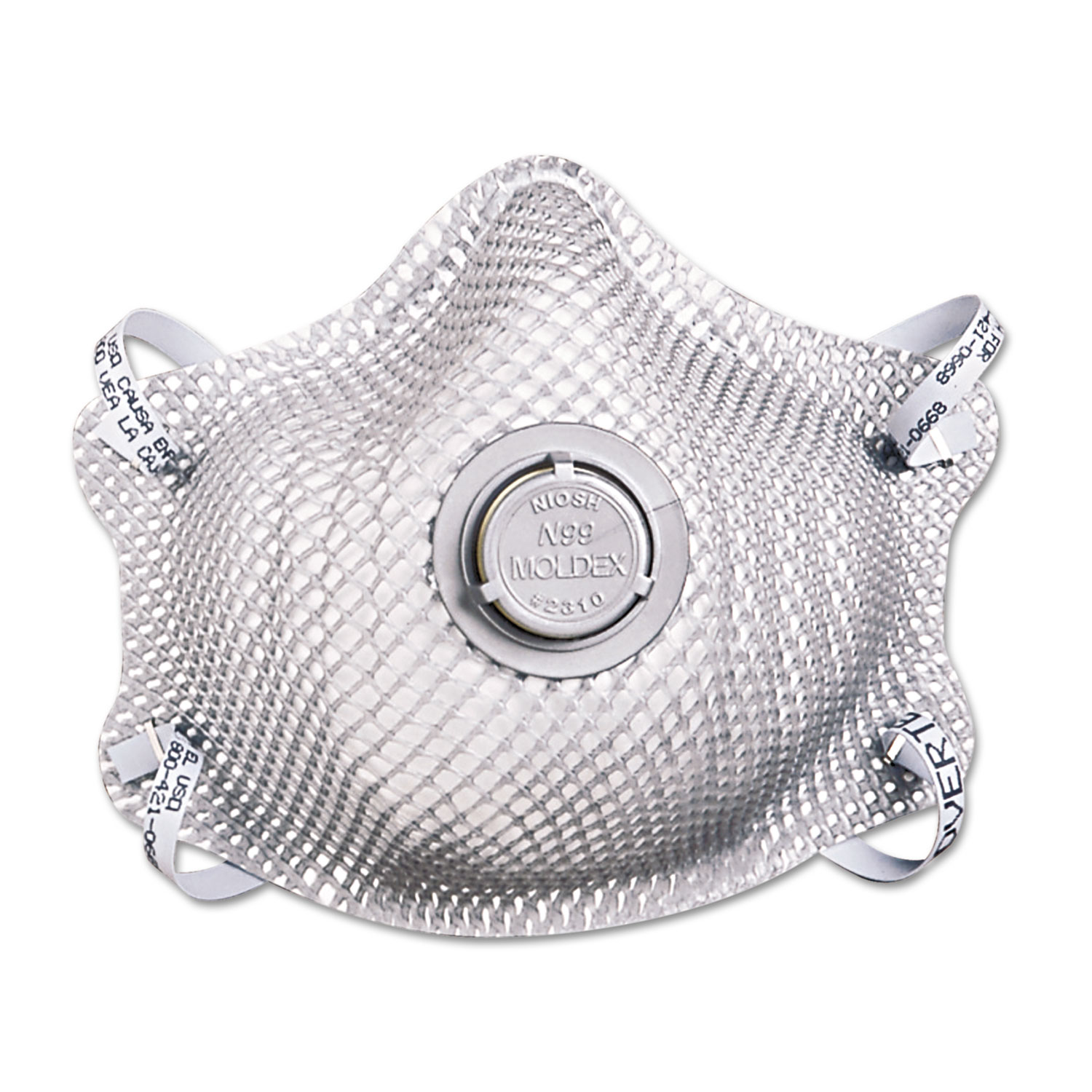 N99 Premium Particulate Respirator, Half-Face Mask, Medium/Large, 10/Box