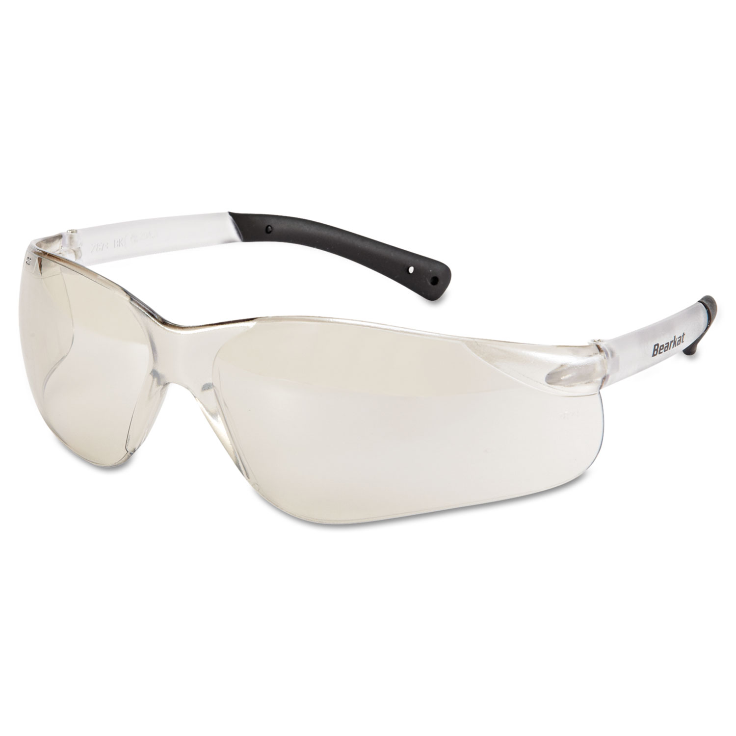  MCR Safety BK119 BearKat Safety Glasses, Frost Frame, Clear Mirror Lens (CRWBK119) 