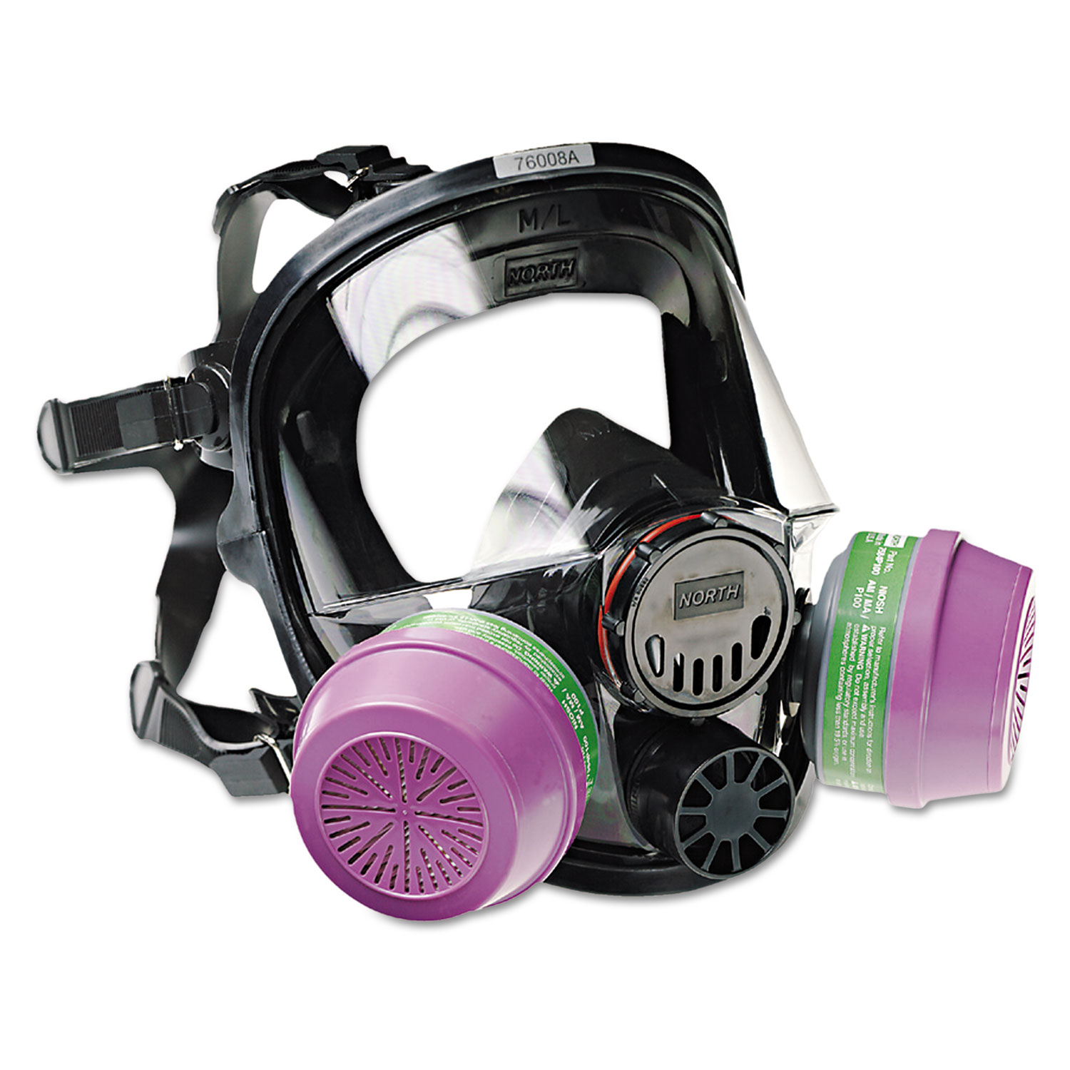  North Safety 760008A 7600 Series Full-Facepiece Respirator Mask, Medium/Large (NSP760008A) 