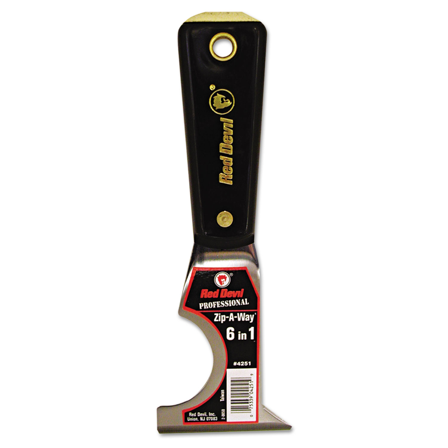  Red Devil 4251 Zip-A-Way 6 in-1 Painter's Tool, Nylon Handle (RDL4251) 