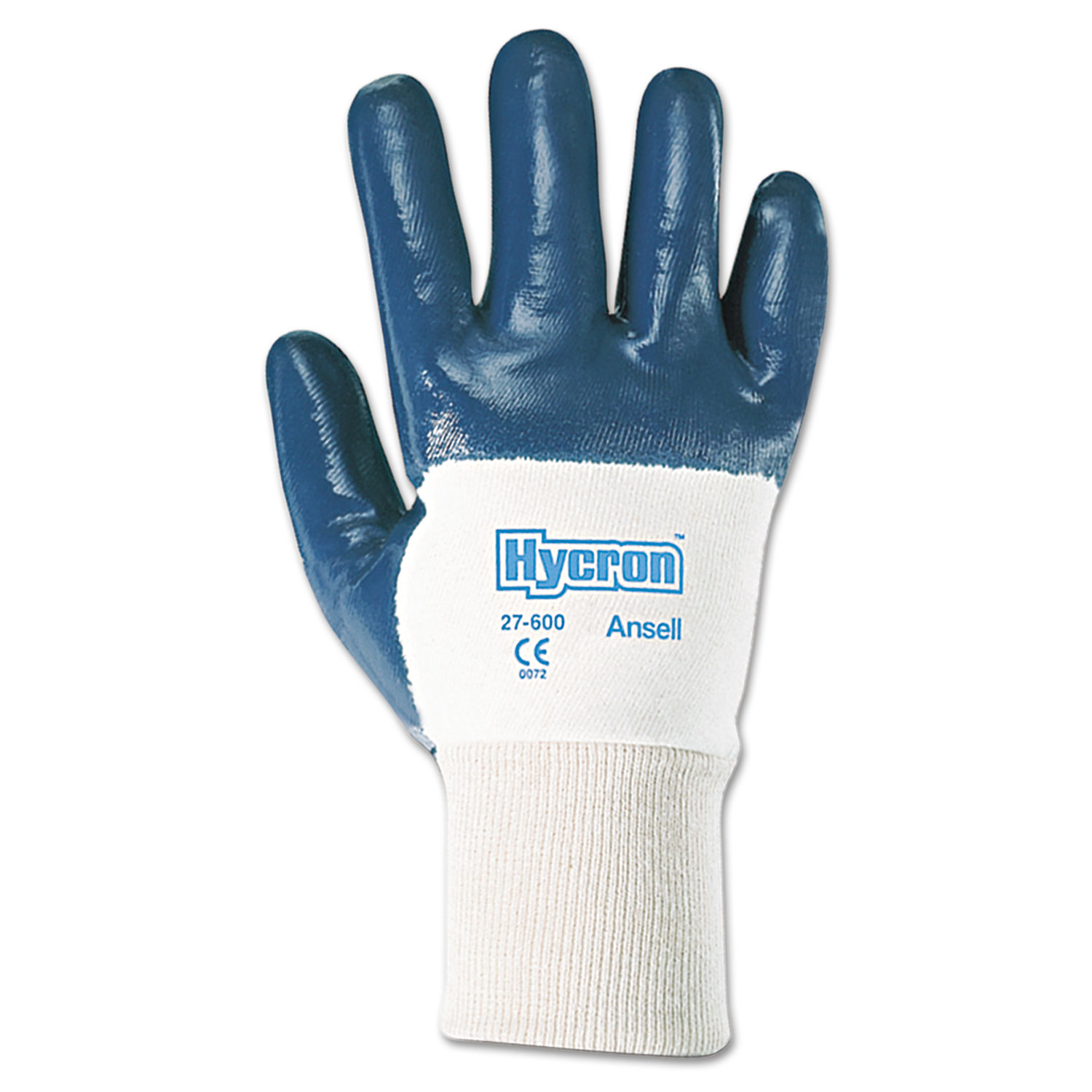 Hycron Heavy-Duty Nitrile-Coated Gloves, Size 10