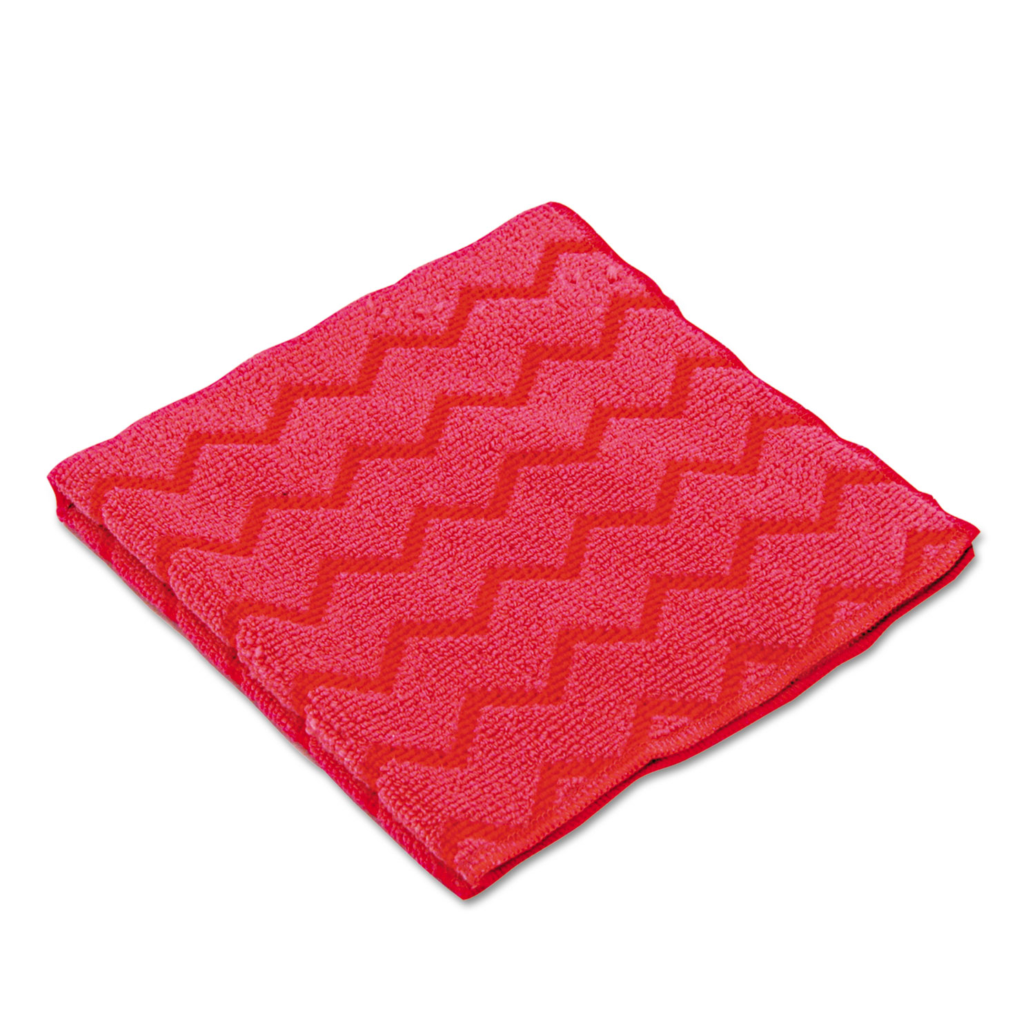 HYGEN Microfiber Cleaning Cloths, 16 x 16, Red, 12/Carton