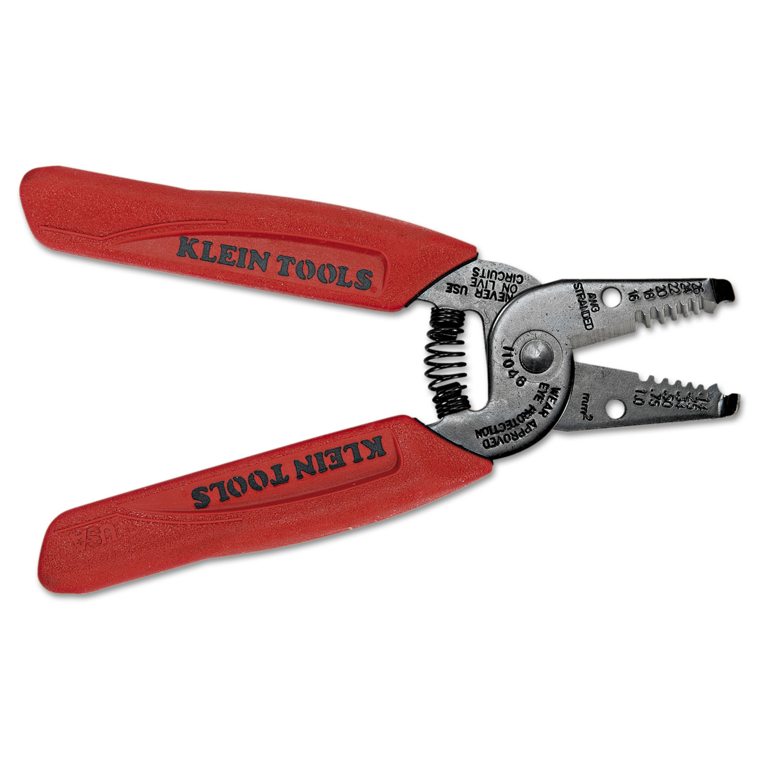 Wire Stripper/Cutter, 16-26 AWG, 6 1/4 Tool Length, Red Handle
