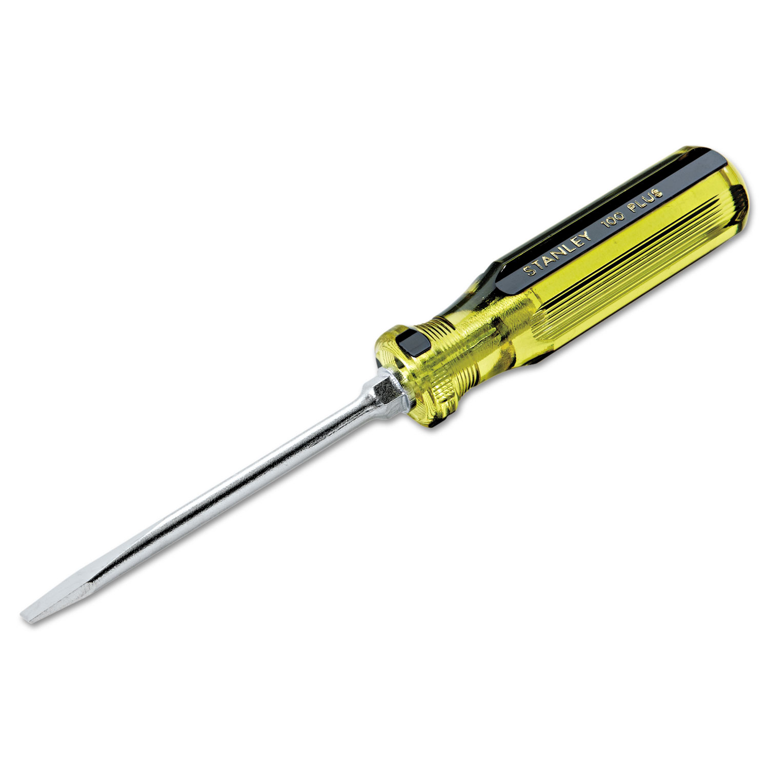 100 Plus Round Blade Standard Tip Screwdriver, 1/4in, 8 1/4in Long