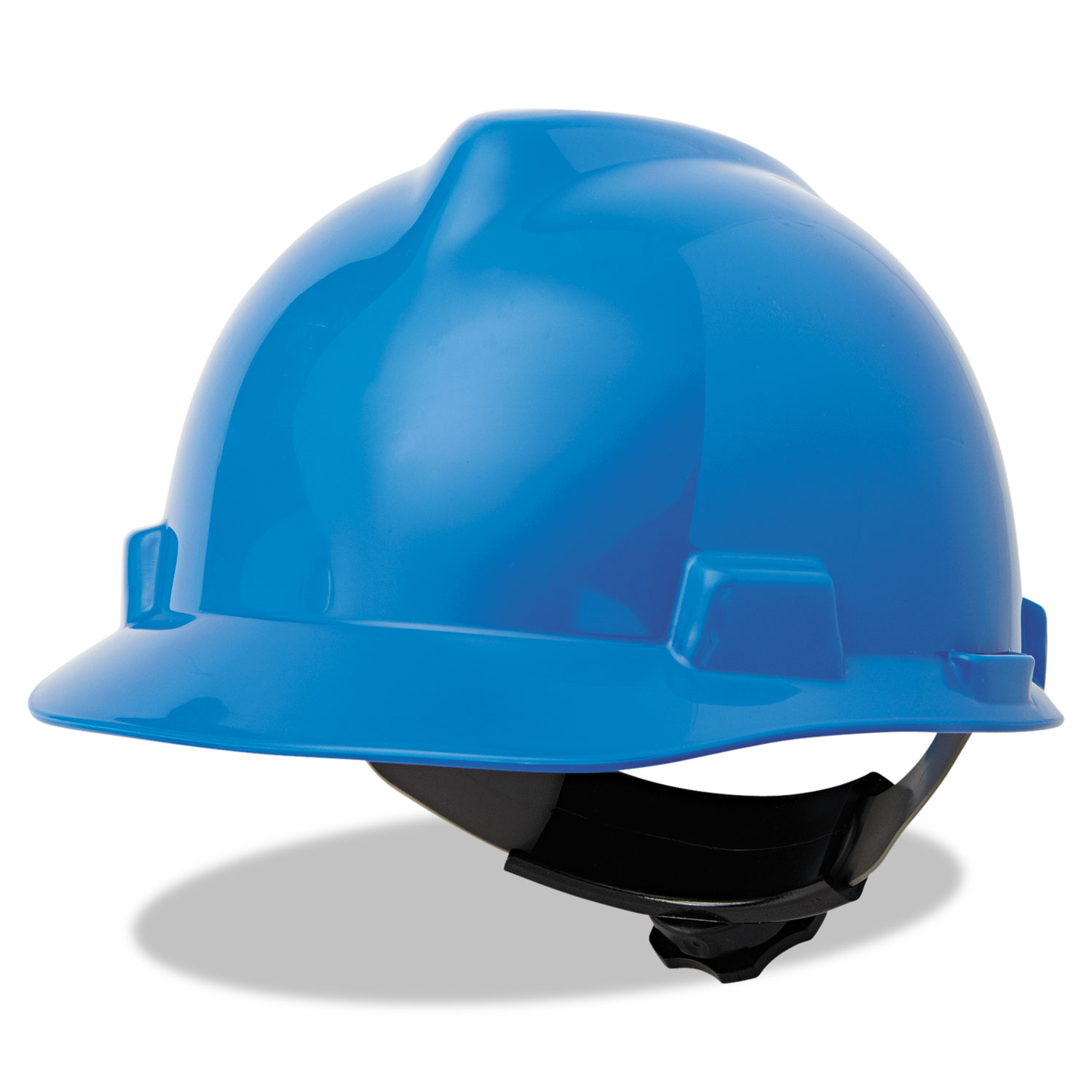 V-Gard Hard Hats, Ratchet Suspension, Size 6 1/2 - 8, Blue