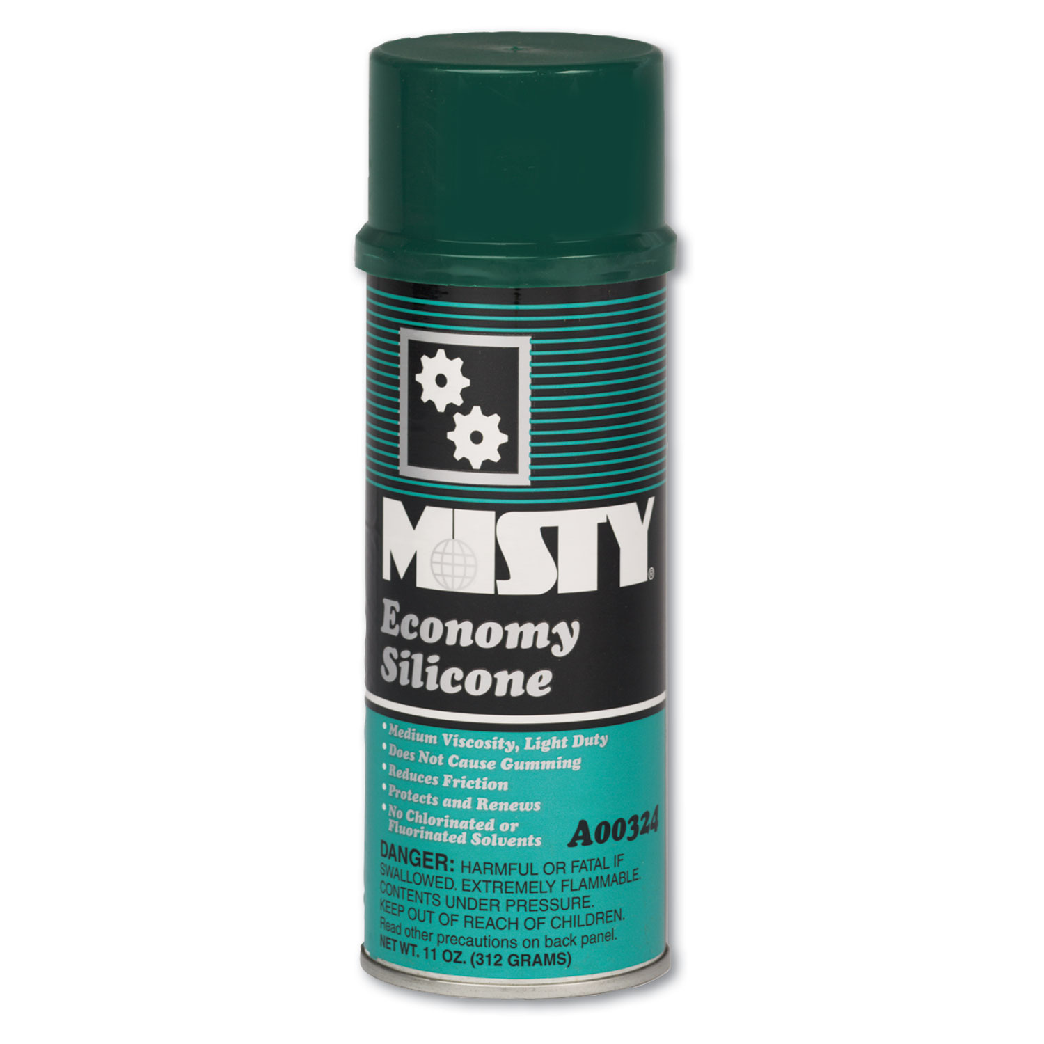  Misty 1002077 Economy Silicone Spray Lubricant, Aerosol Can, 11oz, 12/Carton (AMR1002077) 