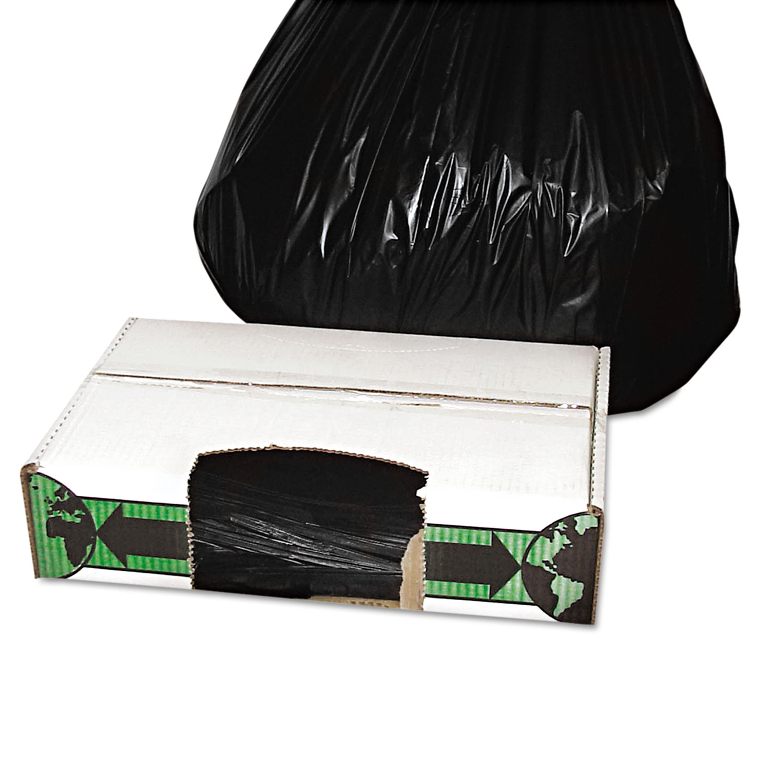 33 X 39 Black Low-Density Heavy Duty Trash Liner, 33 Gallon, 150