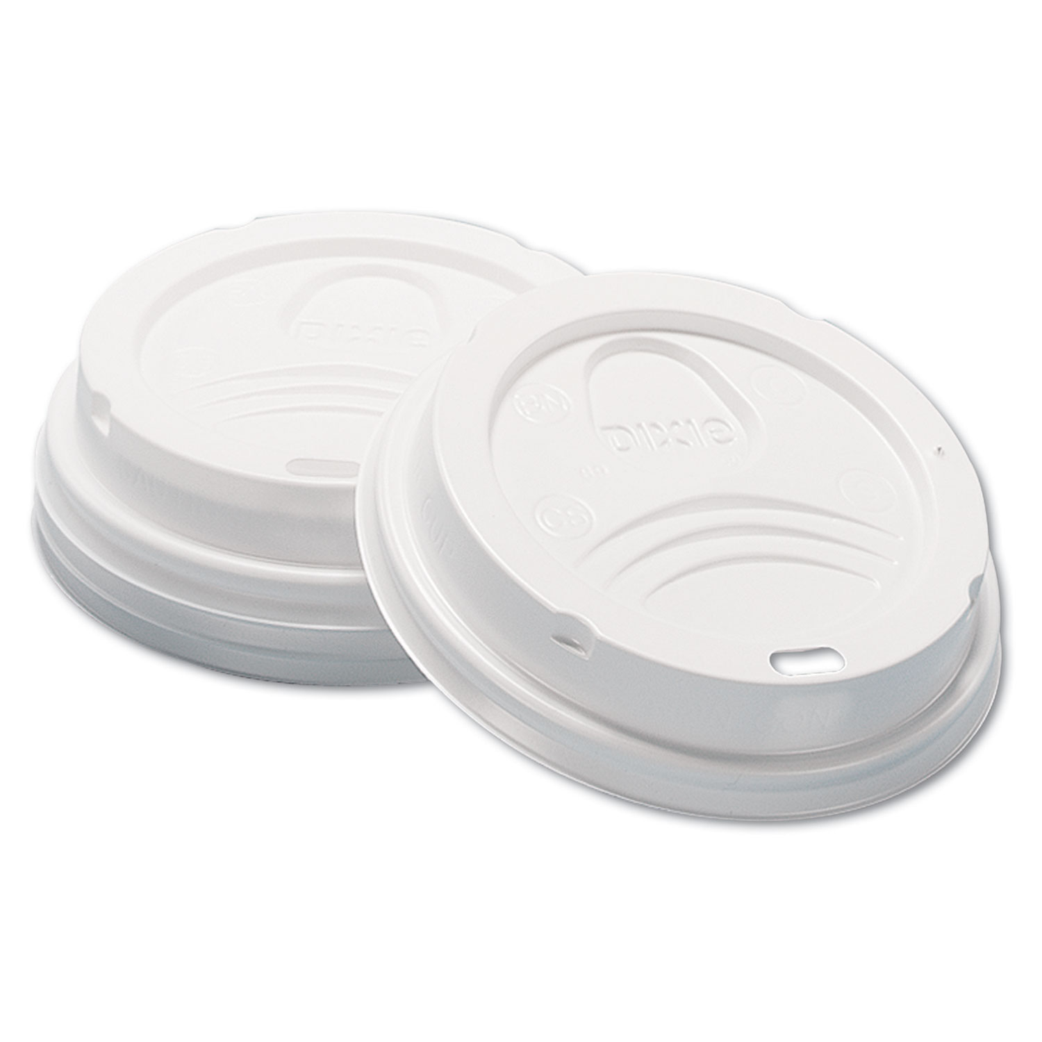  Dixie D9538 Dome Hot Drink Lids, 8oz Cups, White, 100/Sleeve, 10 Sleeves/Carton (DXED9538) 