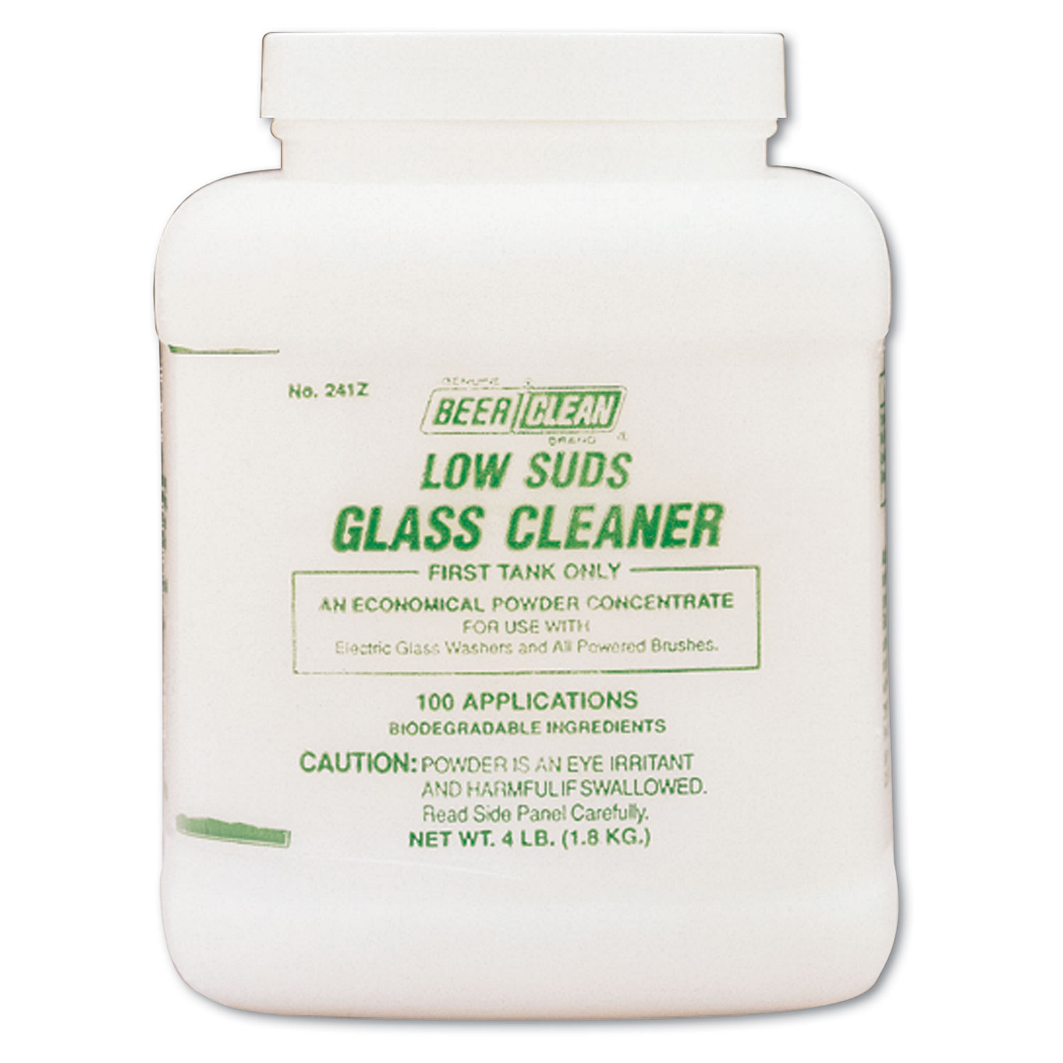  Diversey 990241 Beer Clean Glass Cleaner, Unscented, Powder, 4 lb. Container (DVO990241) 