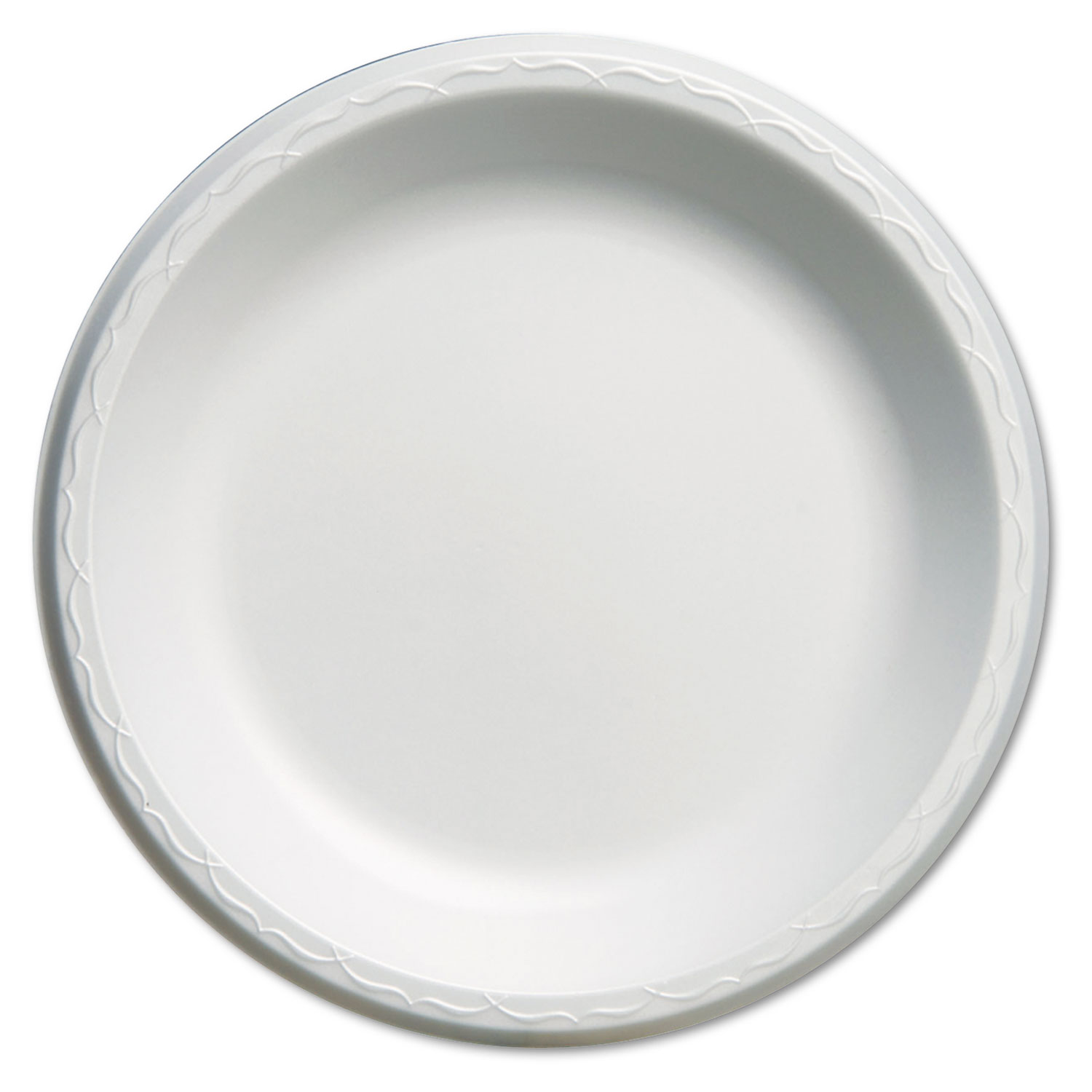  Genpak LAM10--- Elite Laminated Foam Plates, 10 1/4 Dia, White, Round, 125/Pack, 4 Pack/Carton (GNPLAM10) 