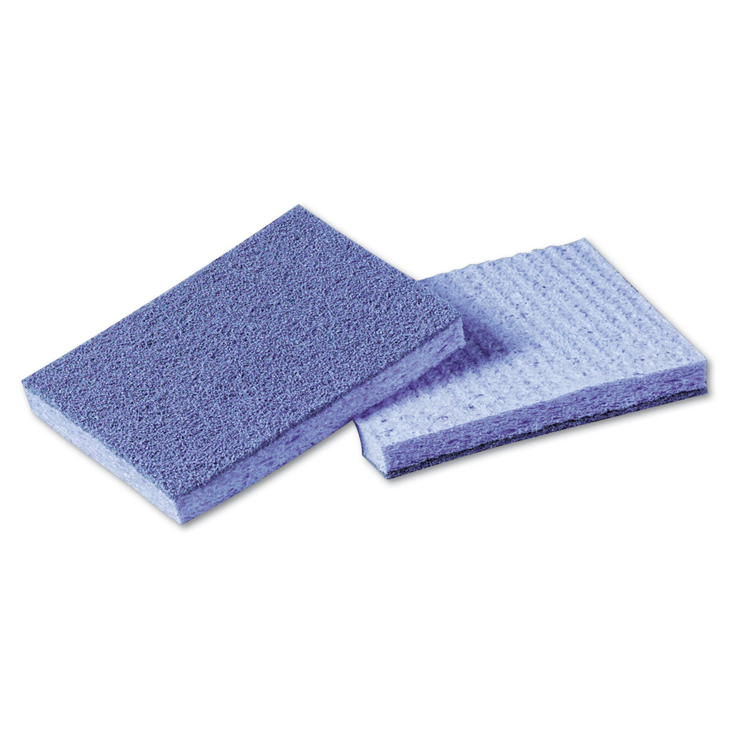 Soft Scour Scrub Sponge, 3 1/2 x 5 in, Blue, 40/Carton