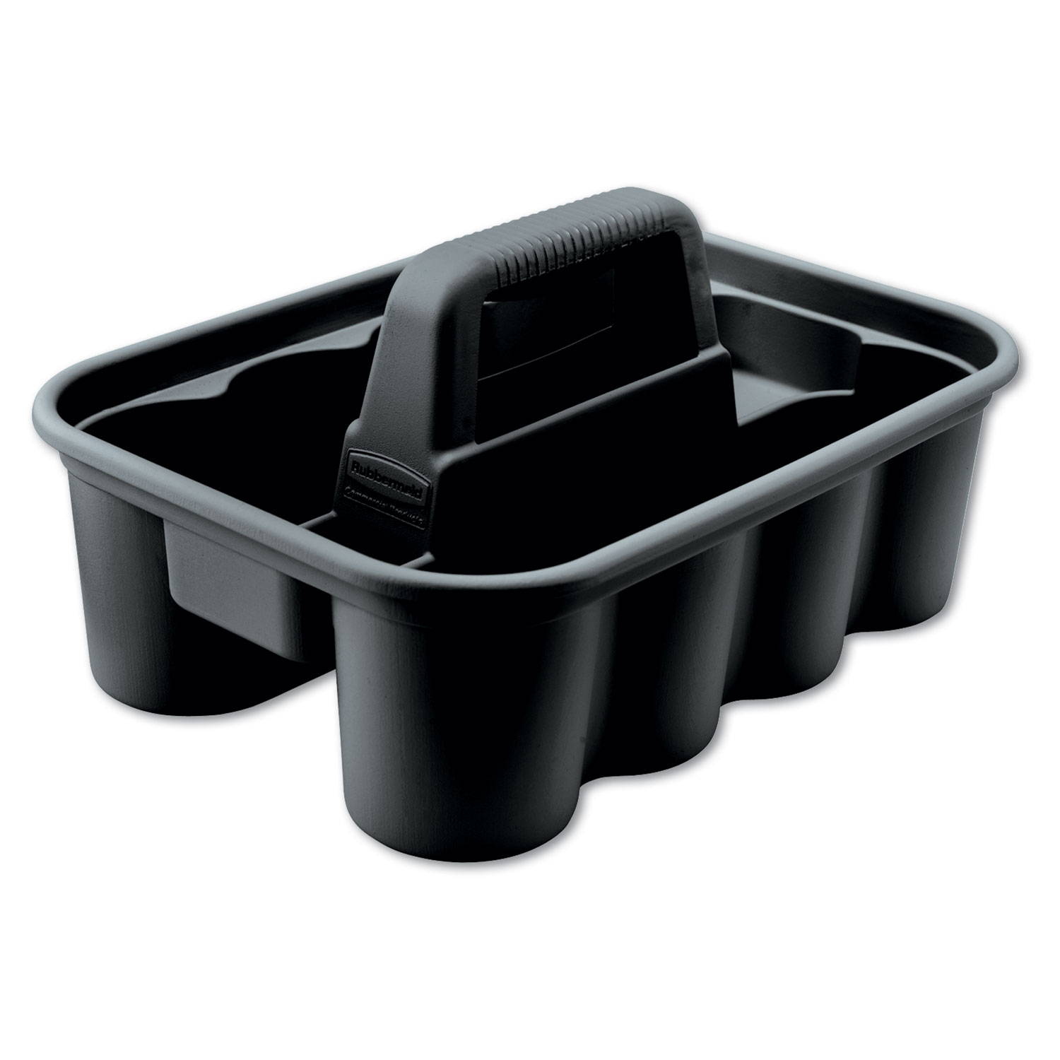 Rubbermaid Commercial FG315488BLA Deluxe Carry Caddy, 8-Compartment, 15w x 7.4h, Black (RCP315488BLA) 