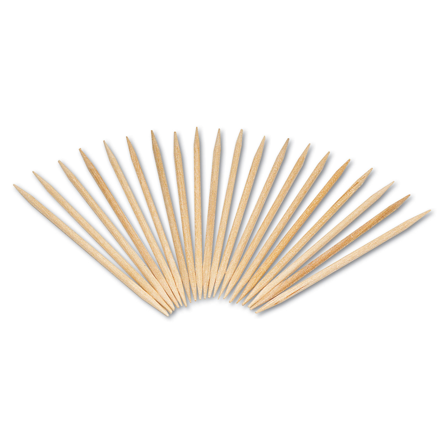 Round Wood Toothpicks, 2 1/2, Natural, 19200/Carton