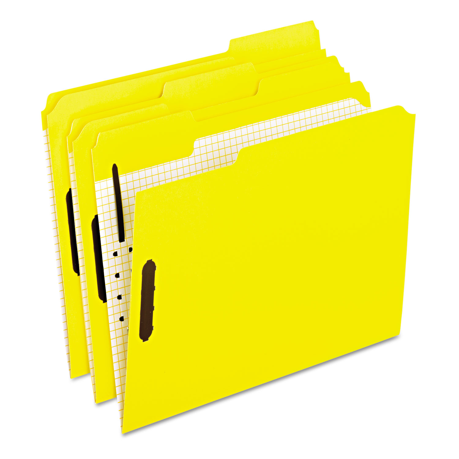  Pendaflex 21309 Colored Folders with Two Embossed Fasteners, 1/3-Cut Tabs, Letter Size, Yellow, 50/Box (PFX21309) 