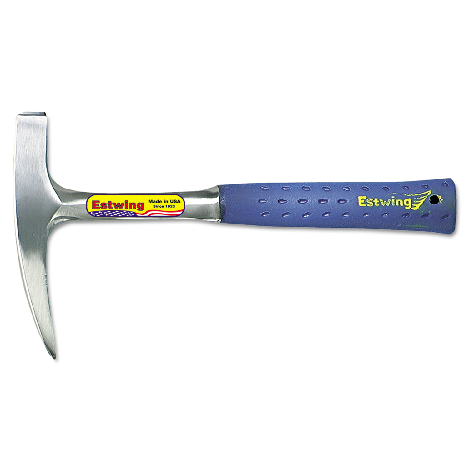 Geological Rock-Pick Hammer, Pointed Tip, 14oz, 11 Tool Length, Cushion Grip