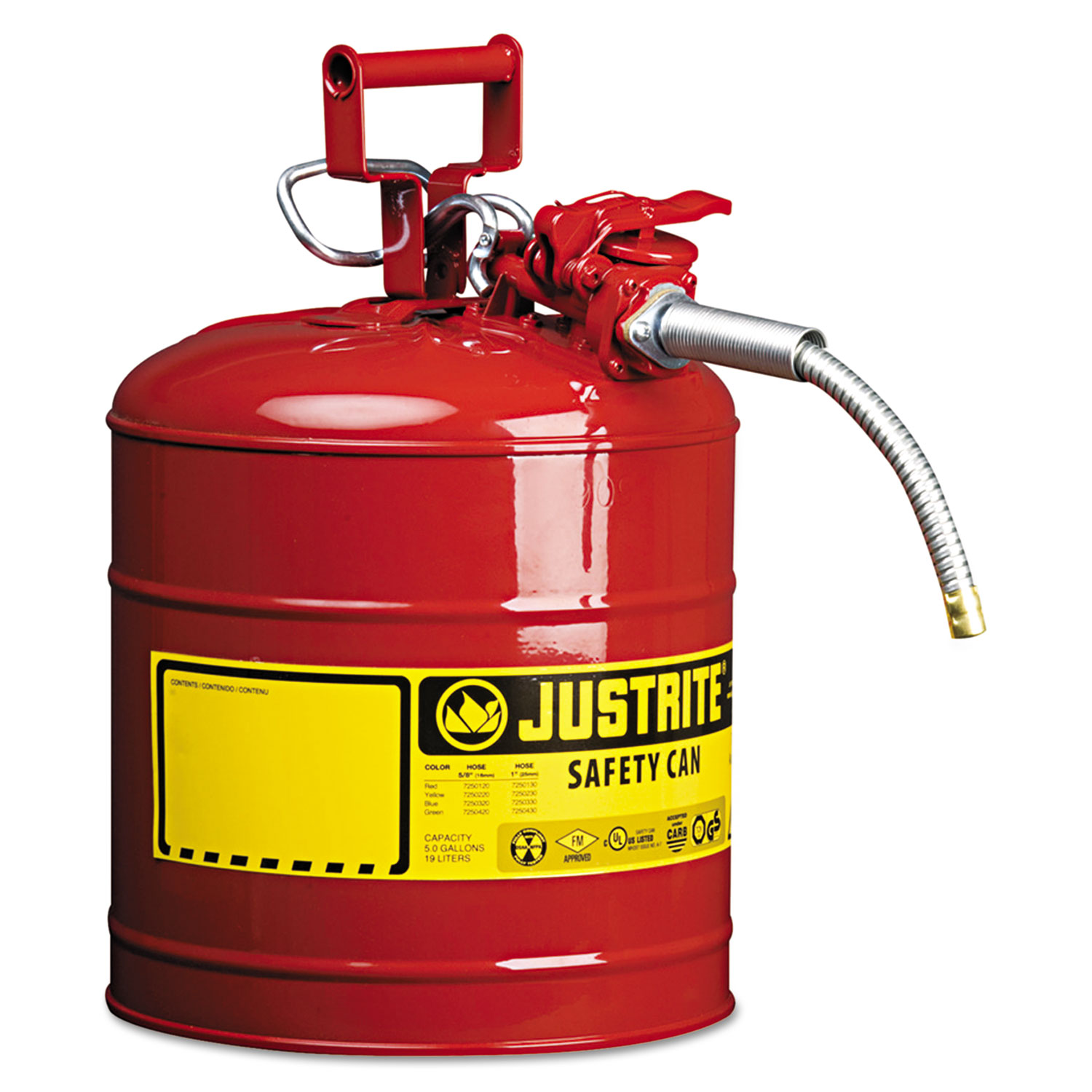 AccuFlow Safety Can, Type II, 5gal, Red, 5/8 Hose
